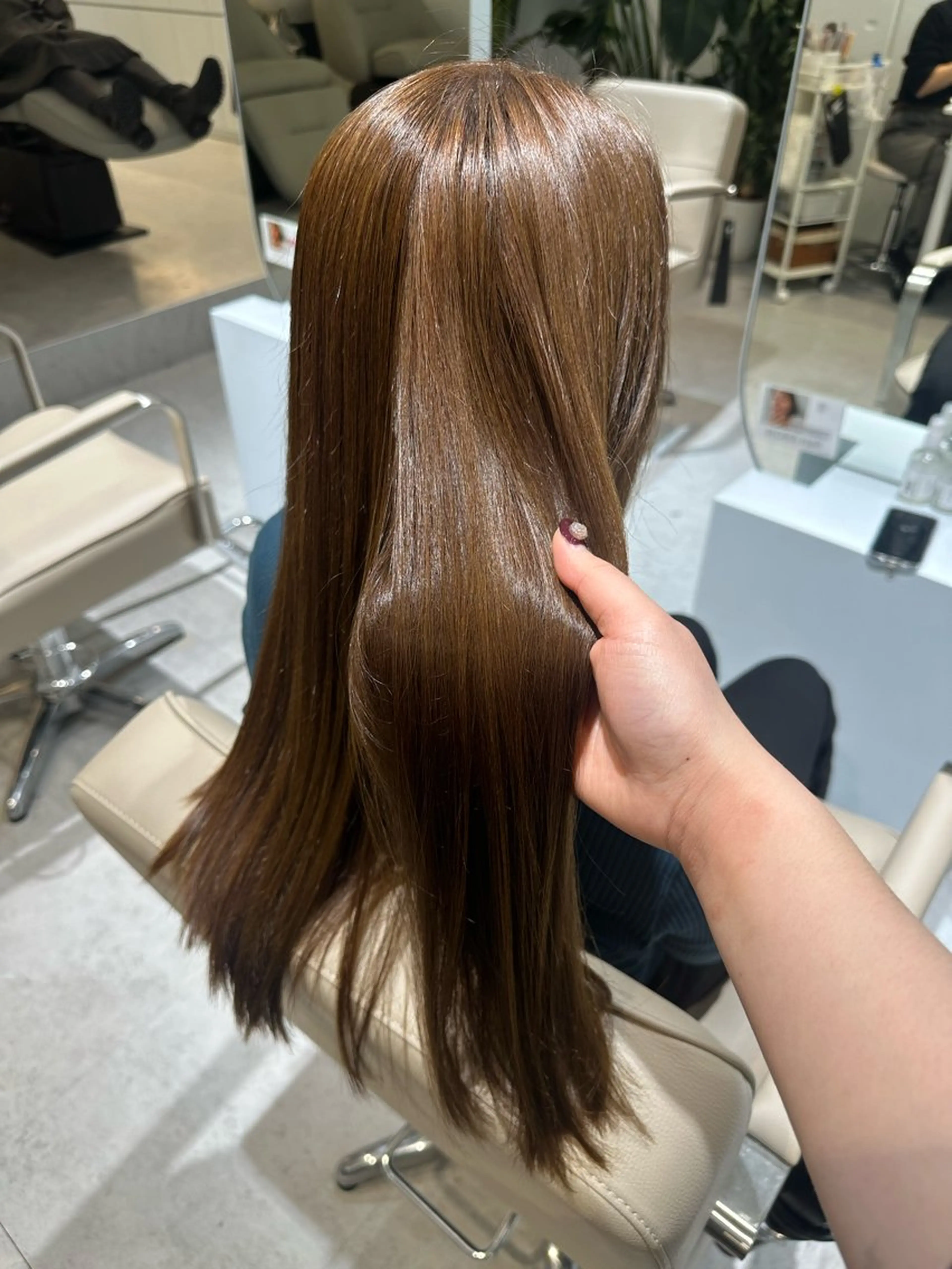 ロング カラー ブラウンカラー トリートメント ヘアカラー なりた るいのヘアスタイル