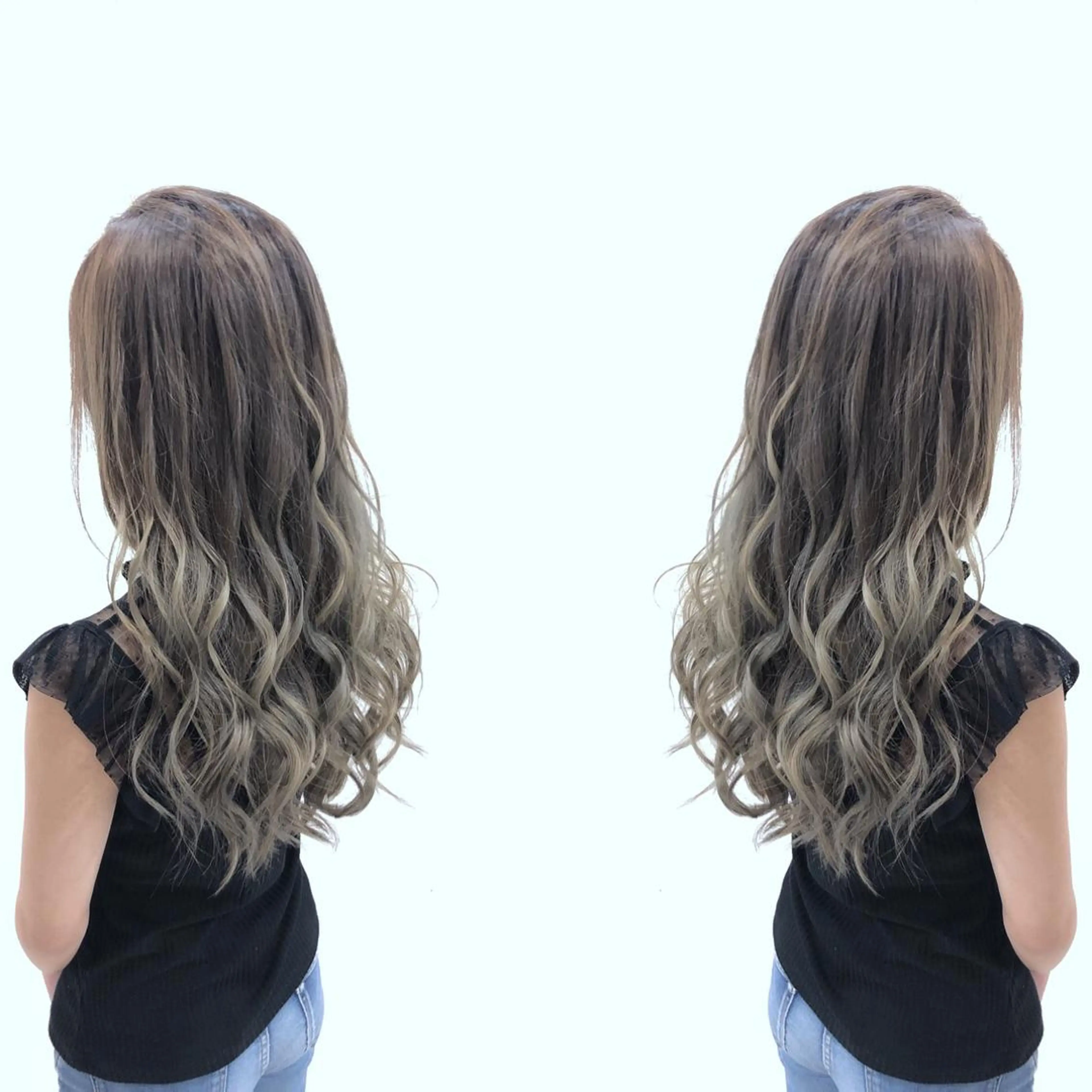 セミロング カラー 外国人風カラー 髪質改善特化サロン ICONIQ天神店のヘアスタイル