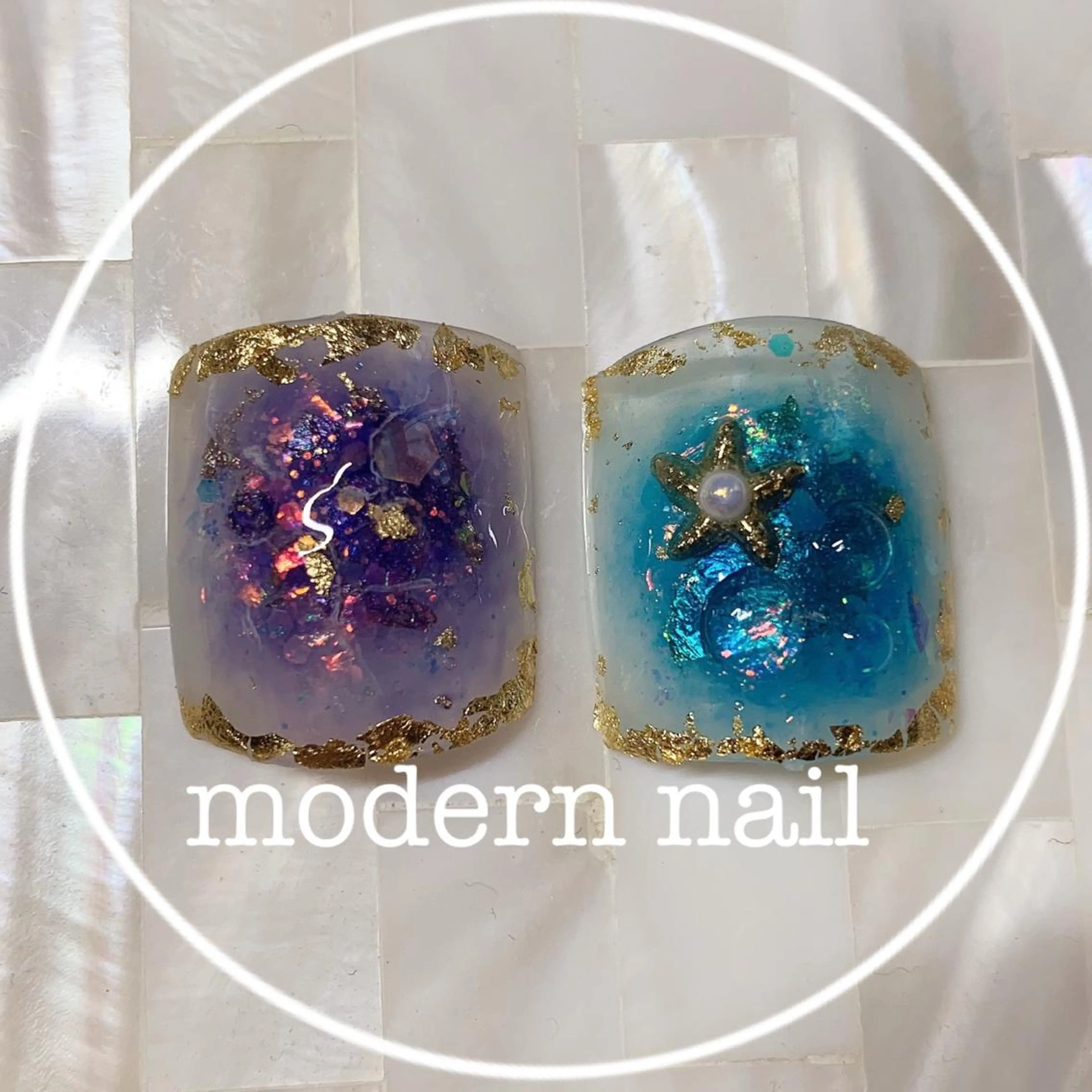 ネイル フットネイル 小川 玲奈のネイルデザイン