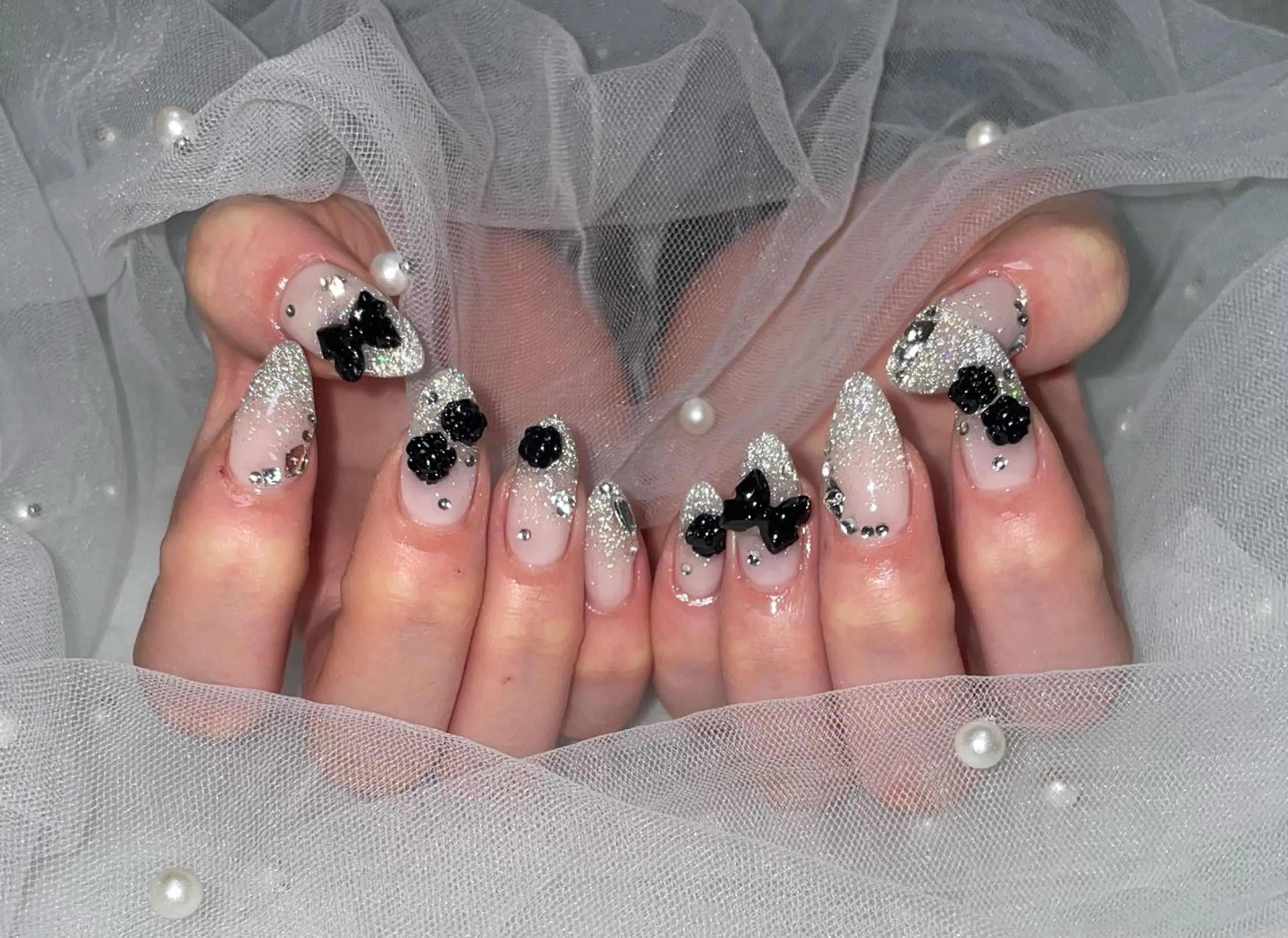 ネイル フラッシュネイル グラデーション ハンドネイル 🦋 Rina🦋のネイルデザイン