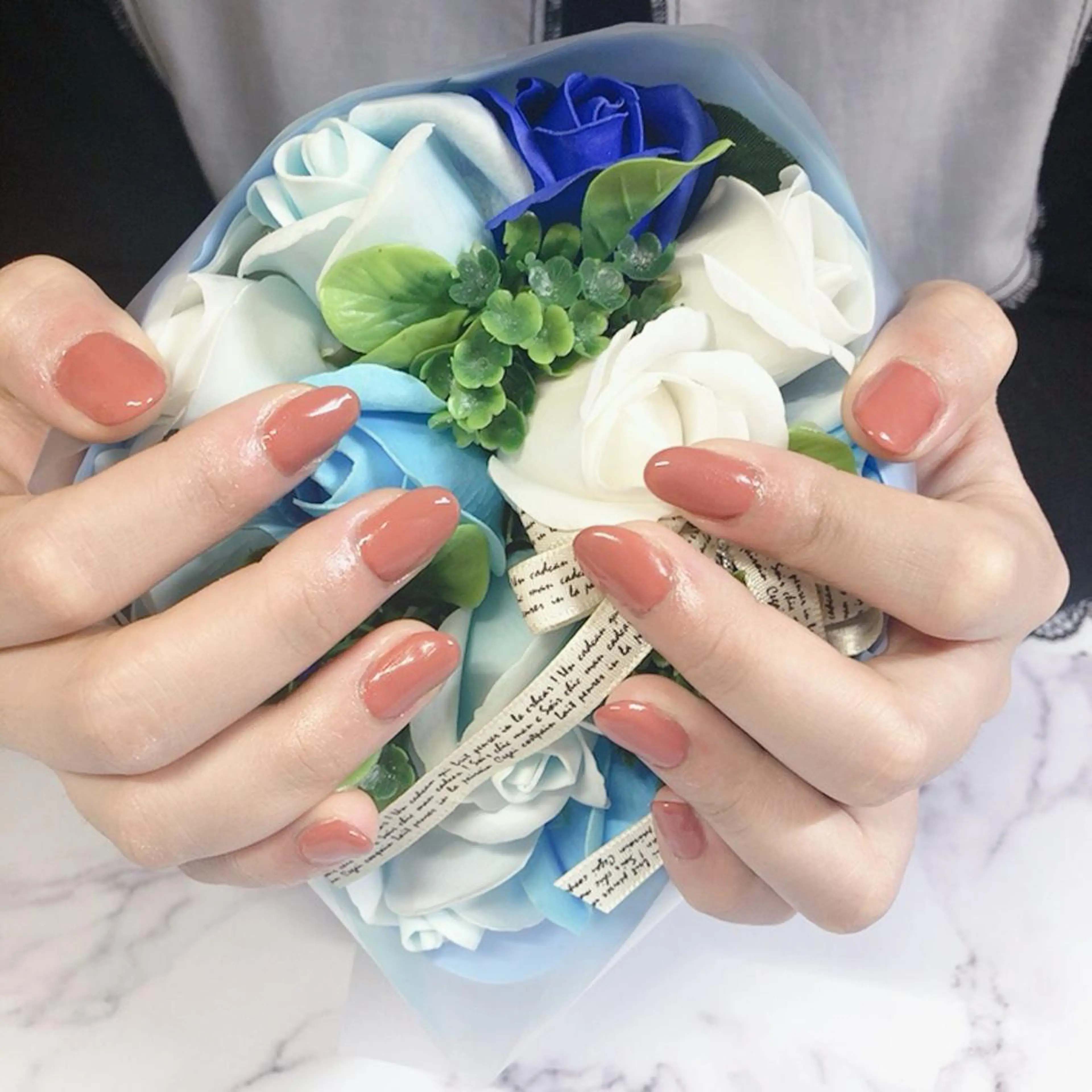 ネイル ワンカラーネイル 奥園 良恵のネイルデザイン