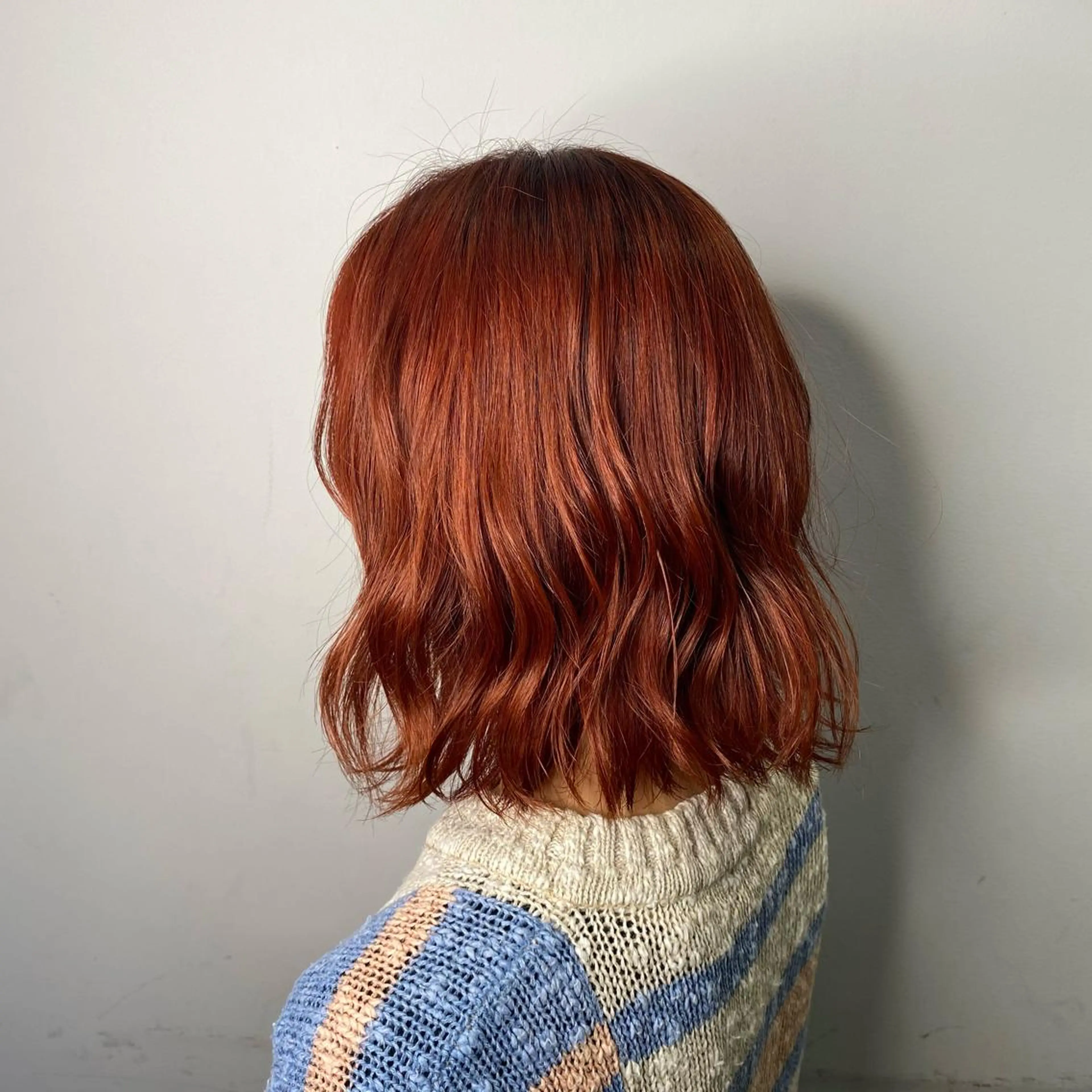 ミディアム カラー カット ヘアカラー トリートメント 酸スト/フェザー パーマ/三谷海斗のヘアスタイル