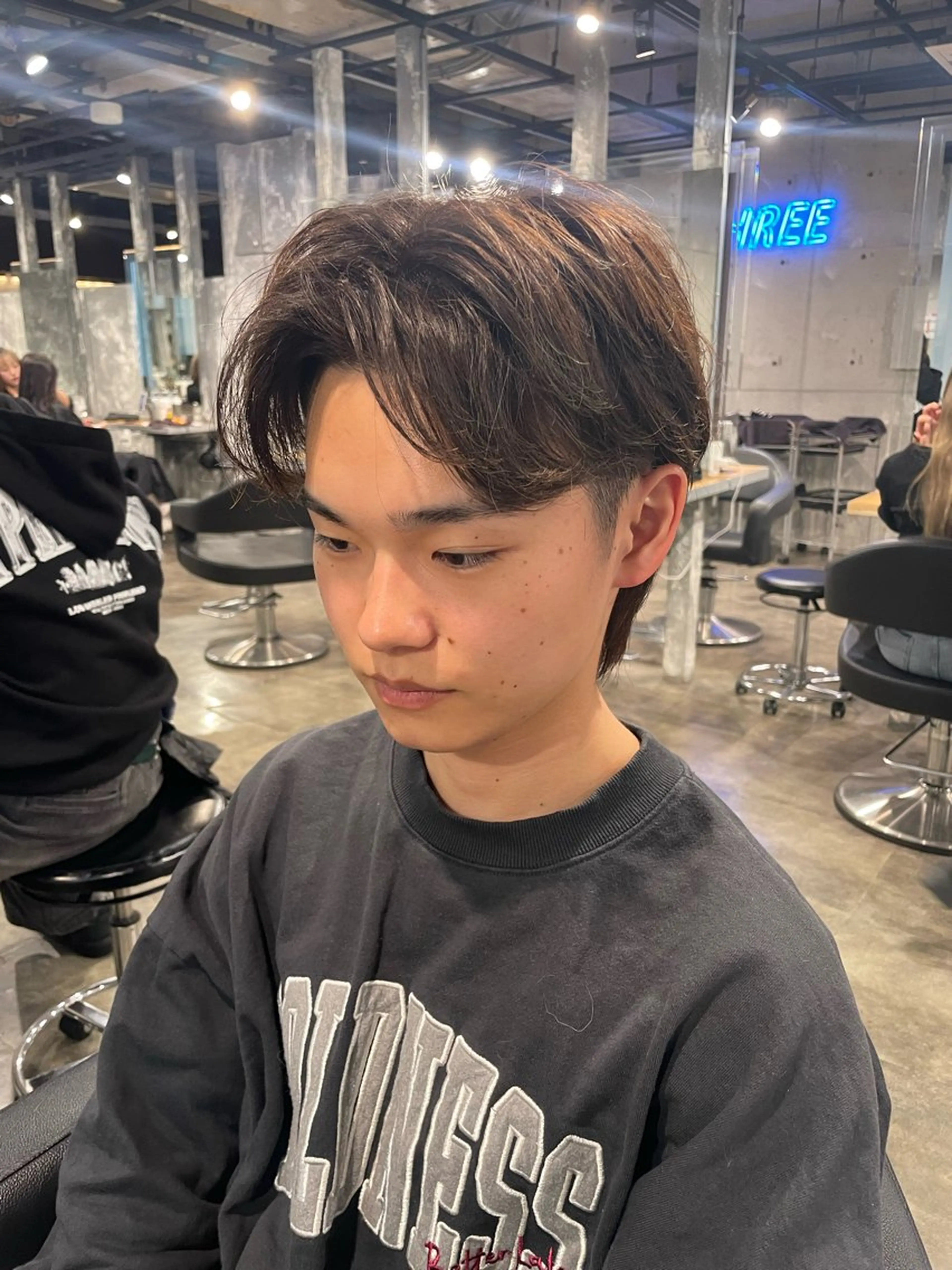 メンズ カット 縮毛矯正 トリートメント 艶髪/透明感🪽 DISCO🪽のヘアスタイル