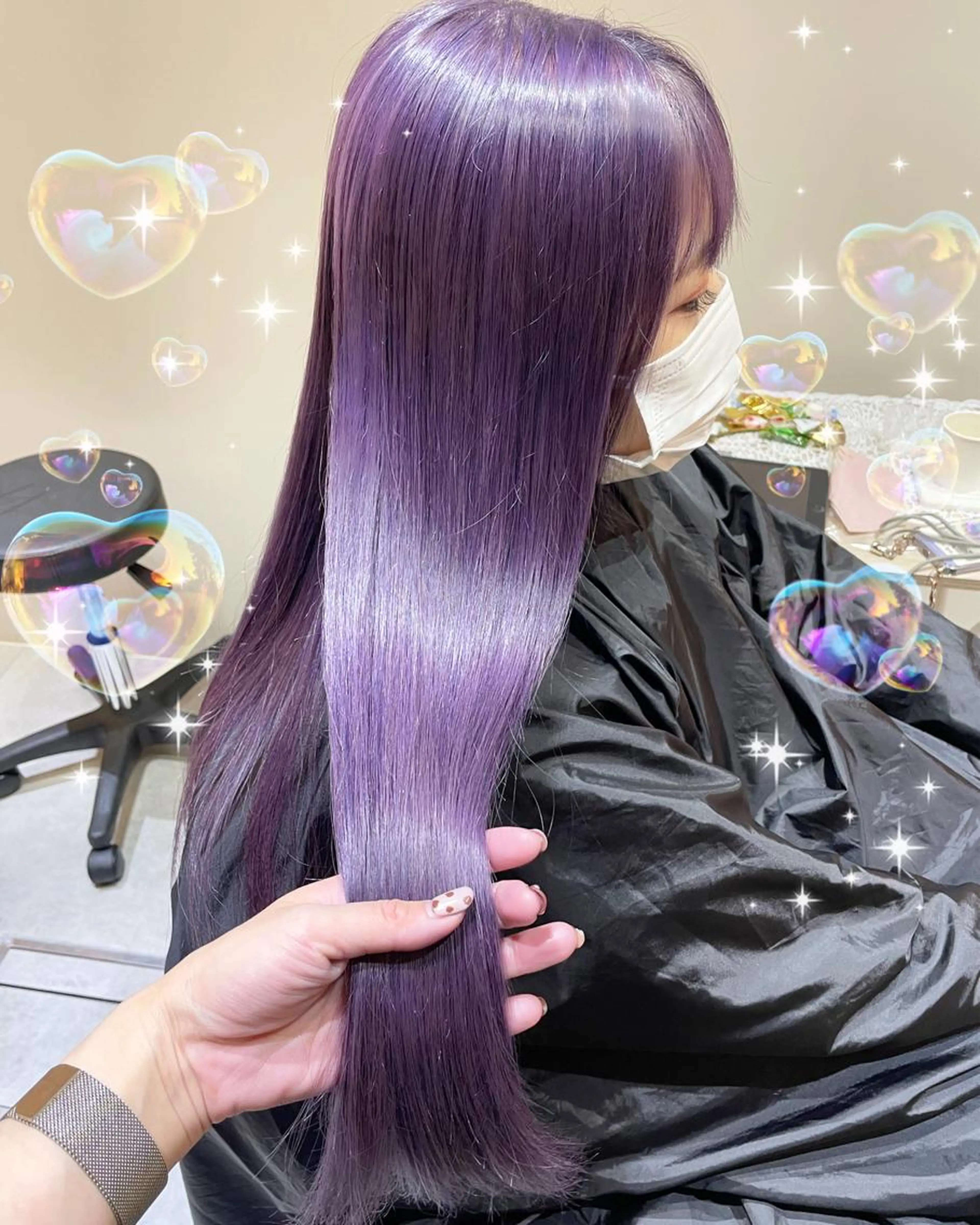 🤍🍒フローディアトリートメント🍒🤍前髪カット✂️シャンプーブローの写真