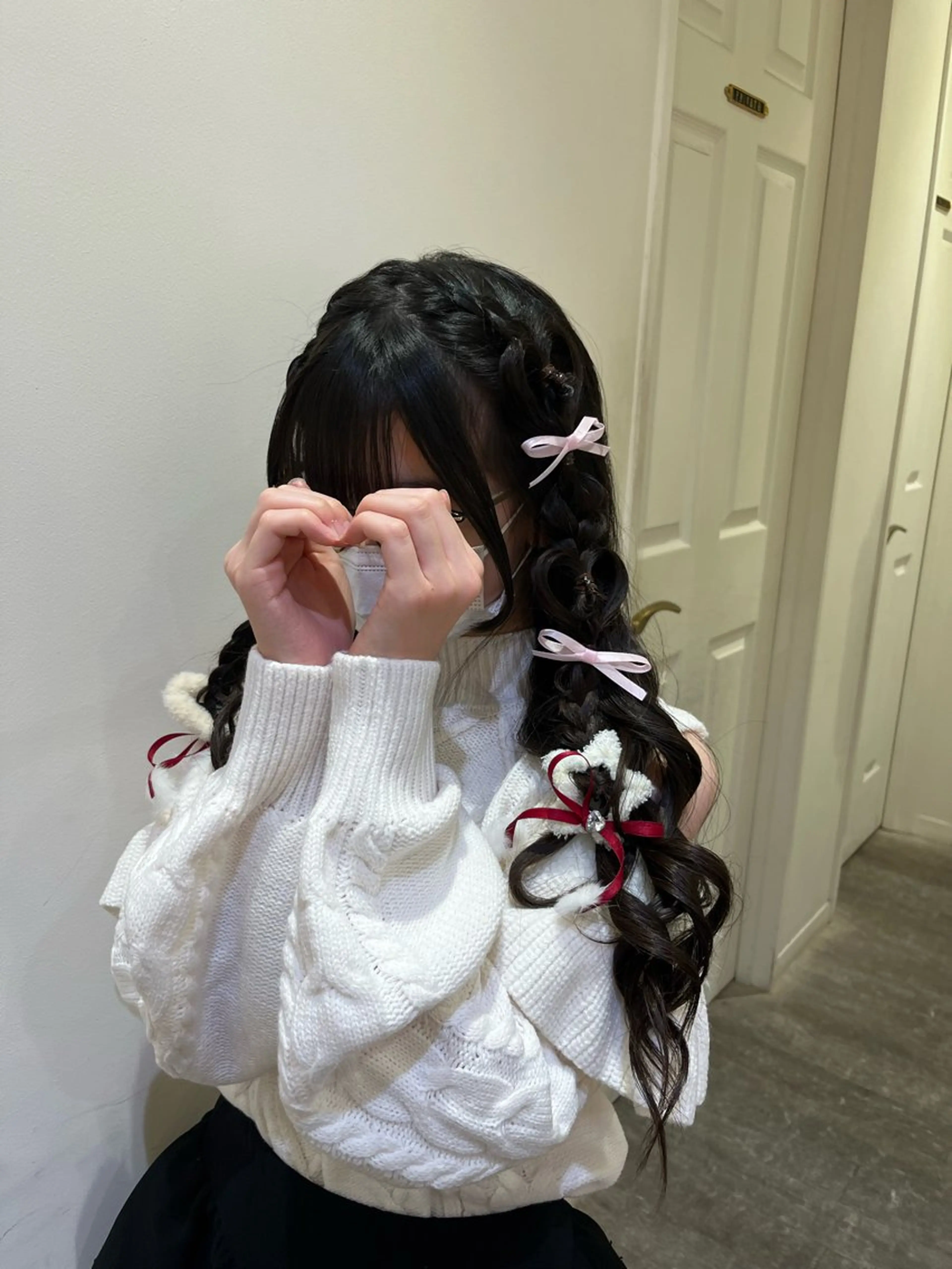 ヘアアレンジ ヘアセット エクステ🎀 暖色カラー🎀amiのヘアスタイル