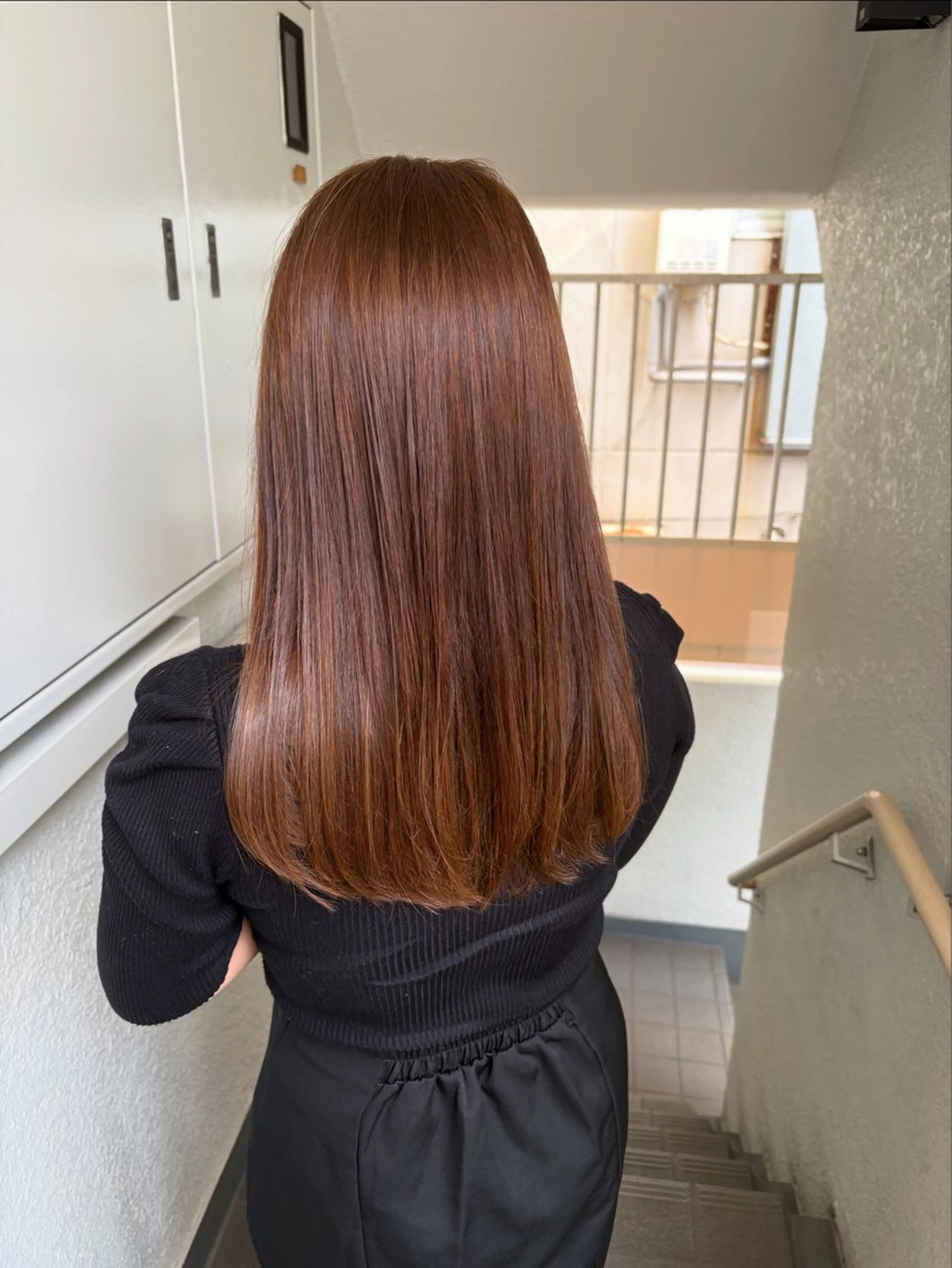 ロング カット ヘアカラー トリートメント レイヤーカット ✨️奥田良太✨️のヘアスタイル