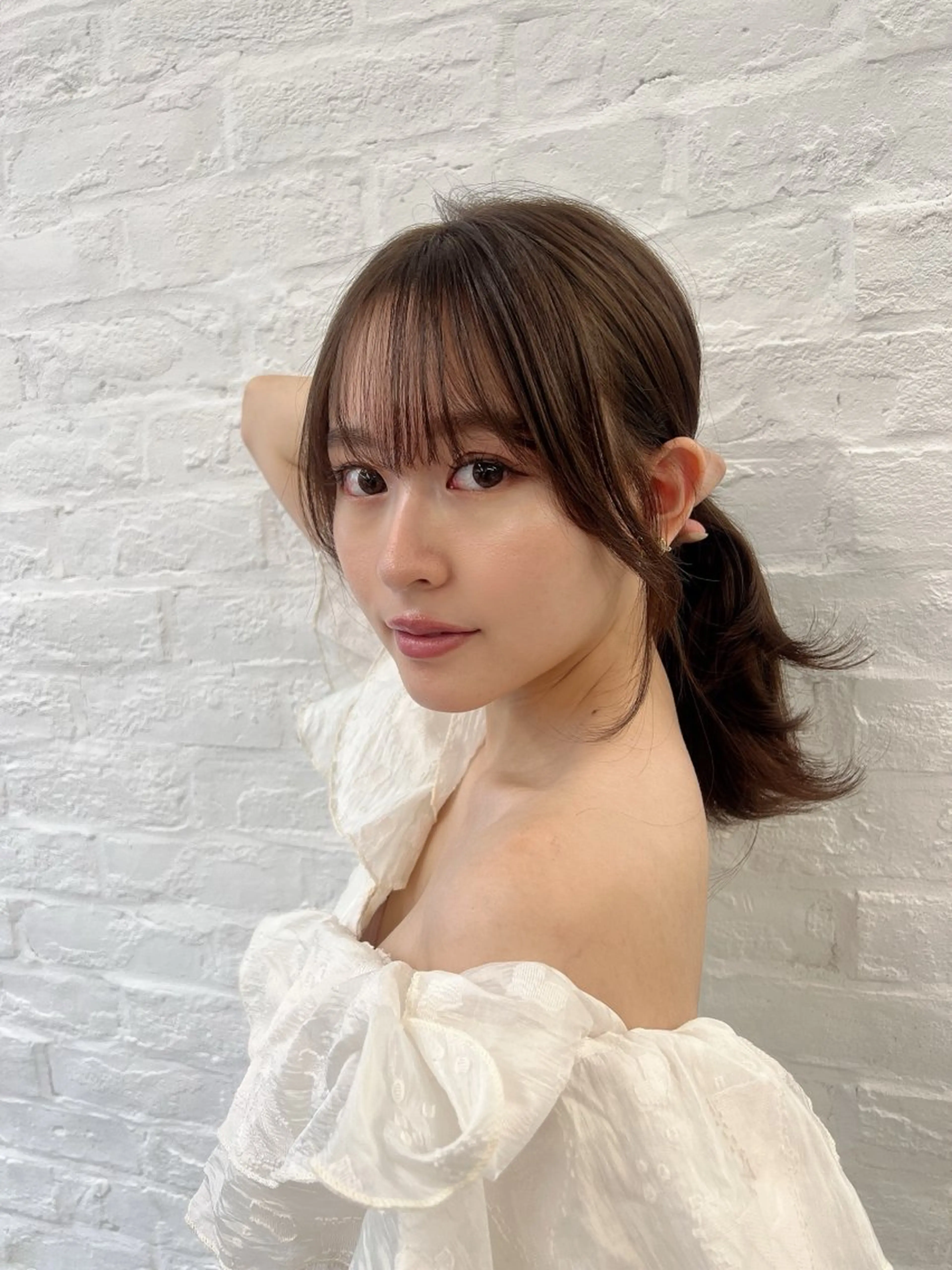 セミロング 映える顔まわり/前髪 特化 💗 ユキマのヘアスタイル