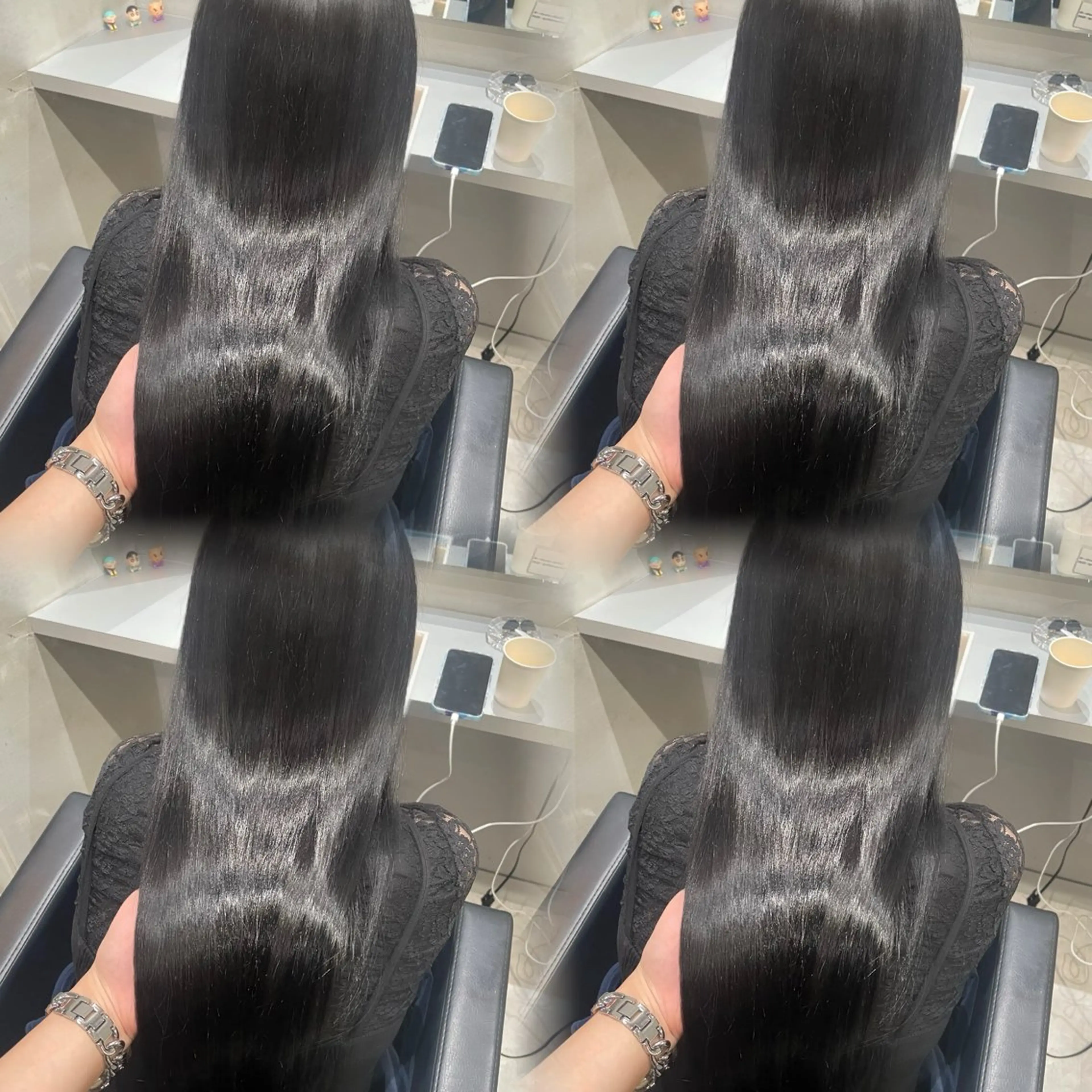 ロング カラー ヘアカラー トリートメント 髪質改善/透明感ヘア にちか🐰のヘアスタイル