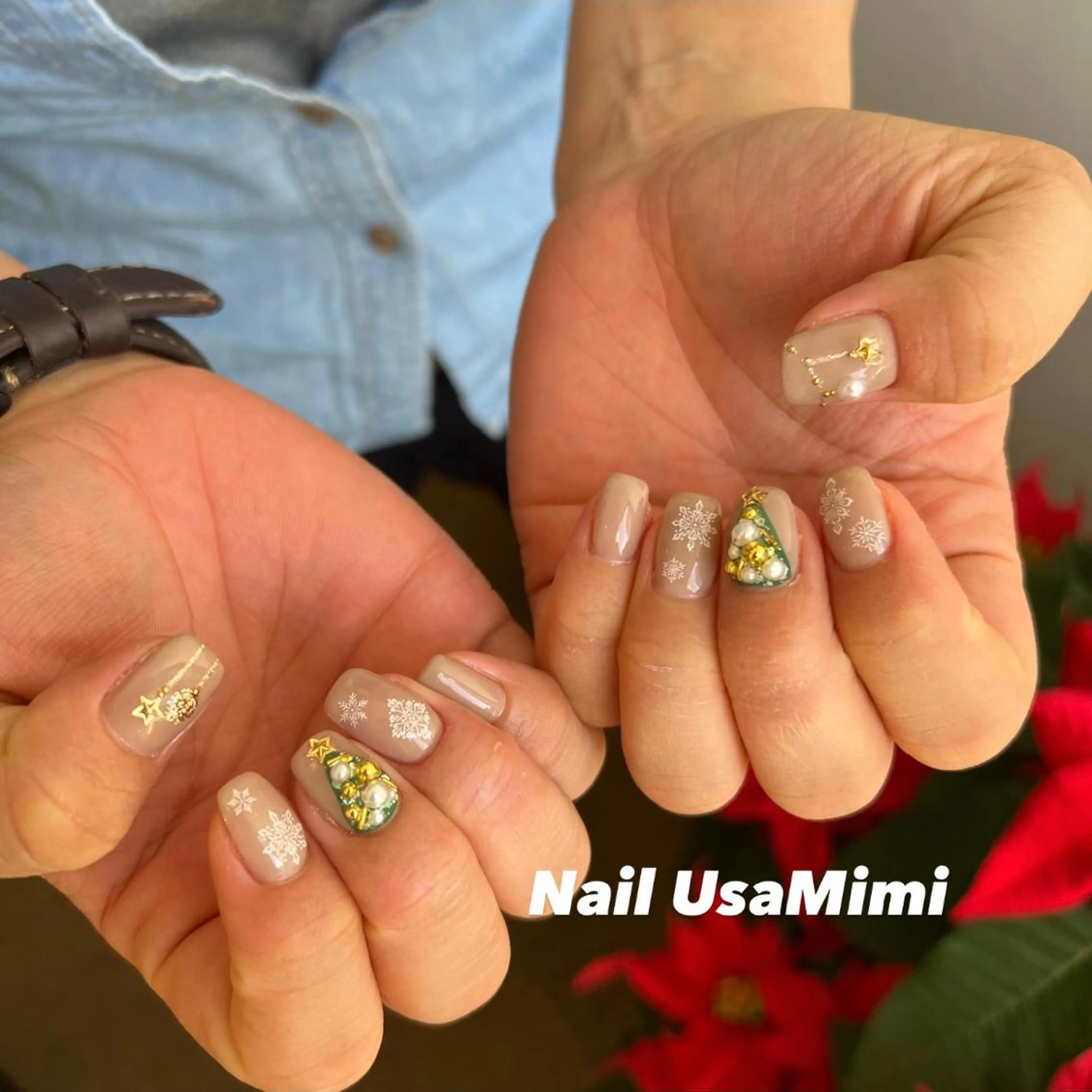 ネイル フットネイル ジェルネイル マグネットネイル 持ち込み ニュアンスネイル 本町ネイルNail UsaMimiのネイルデザイン