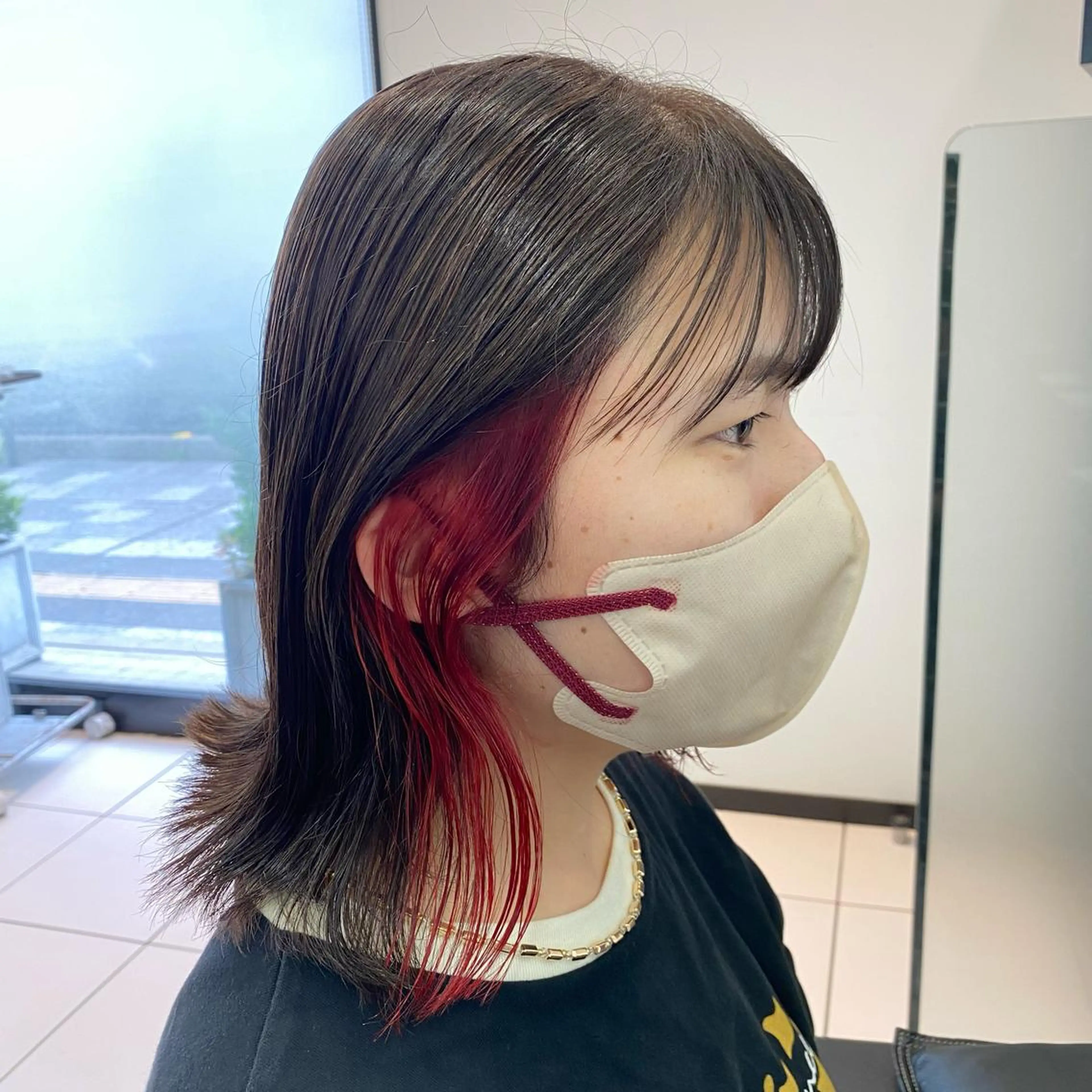 ショート YASU🍎CUT 赤系カラー/ヘアケアのヘアスタイル