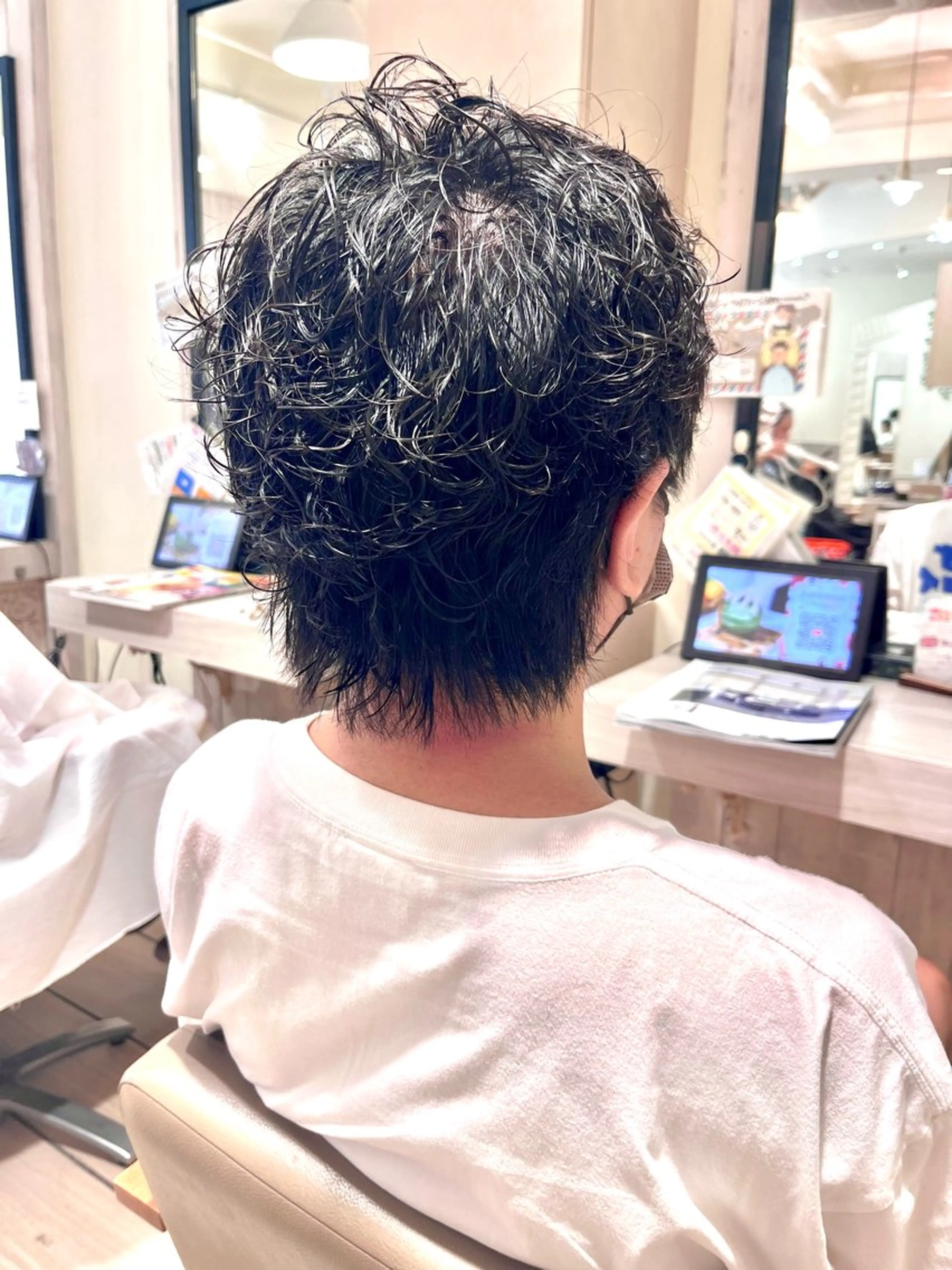 ショート パーマ メンズ オオソネ マリアのヘアスタイル
