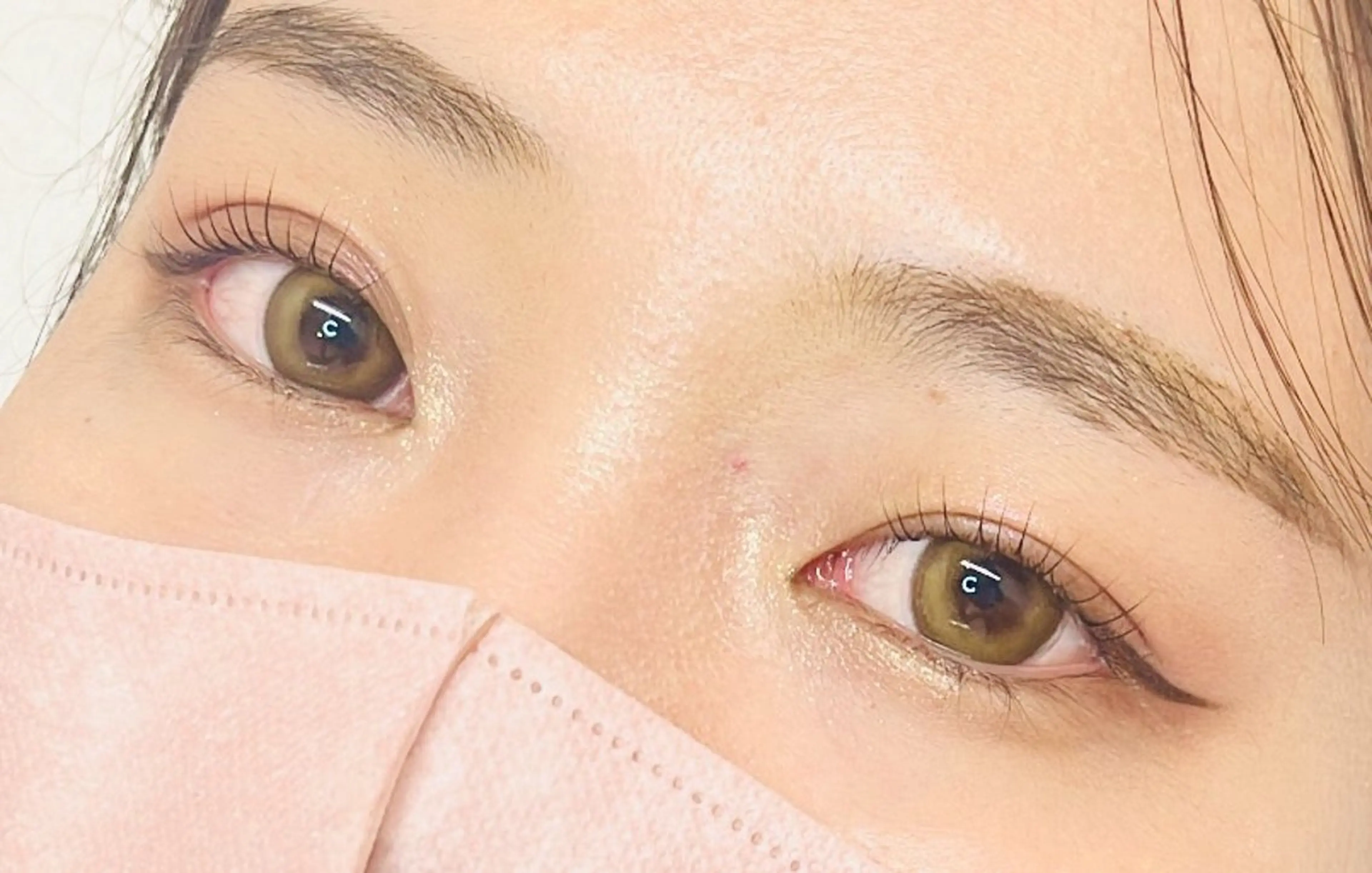 マツエク・マツパ まつげパーマ Haruka✄﻿ 透明感カラー🫧🌙のヘアスタイル