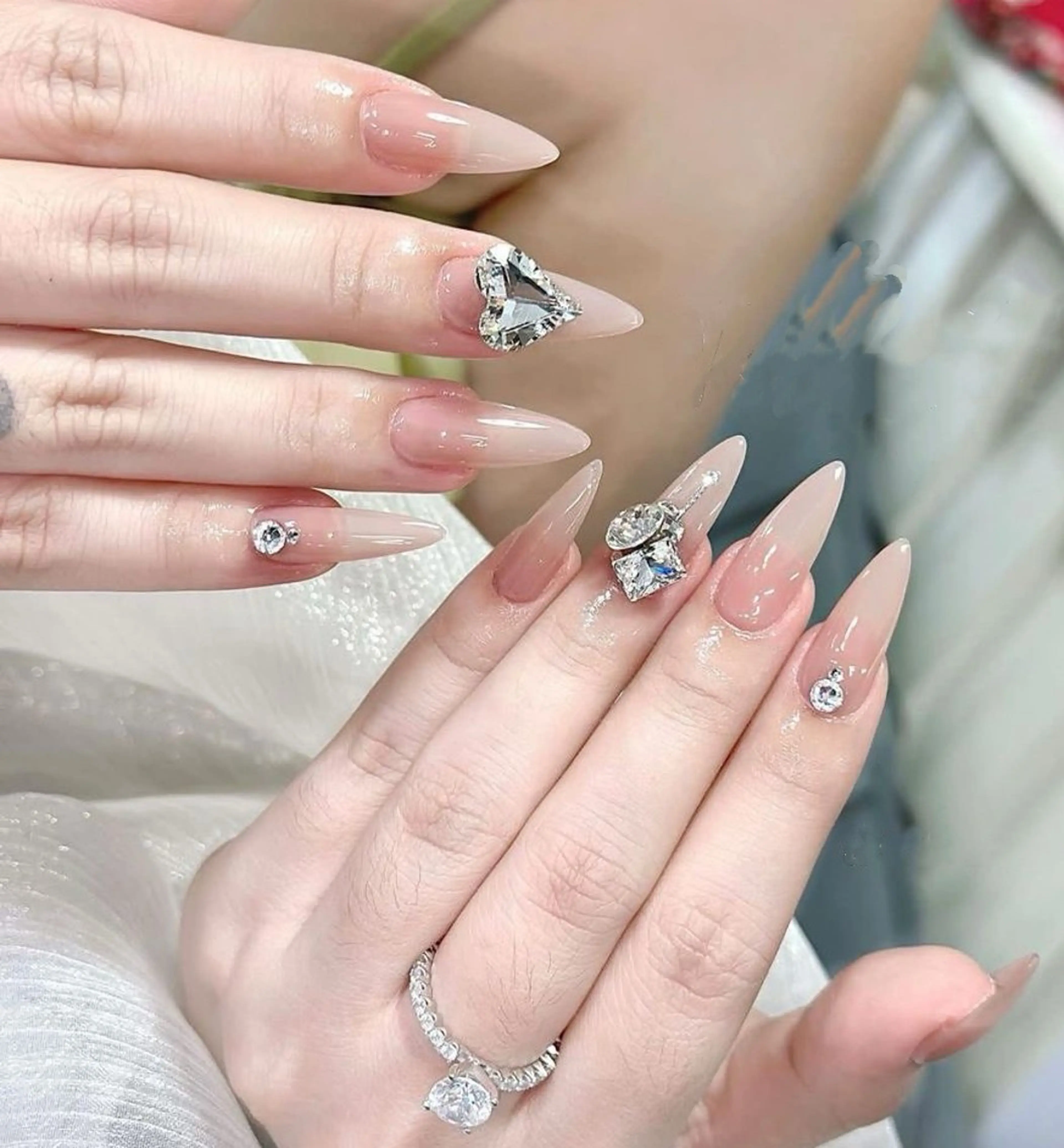 ネイル チークネイル フットネイル フレンチネイル グラデーション 韓国ネイル Ribbonnail salonのネイルデザイン