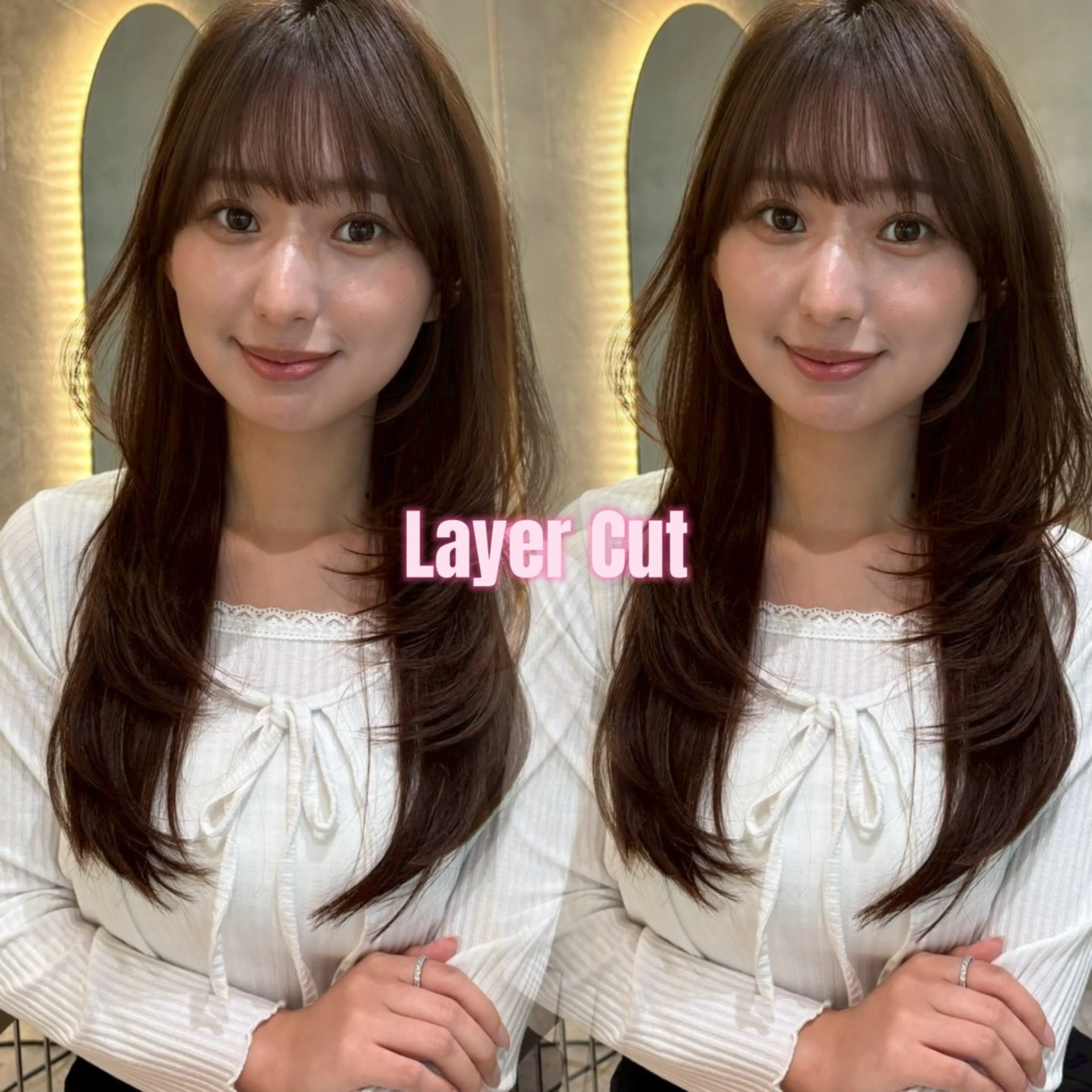 当日予約⭕️🫧《レイヤーカット➕ワンカラー➕トリートメント》🫧の写真