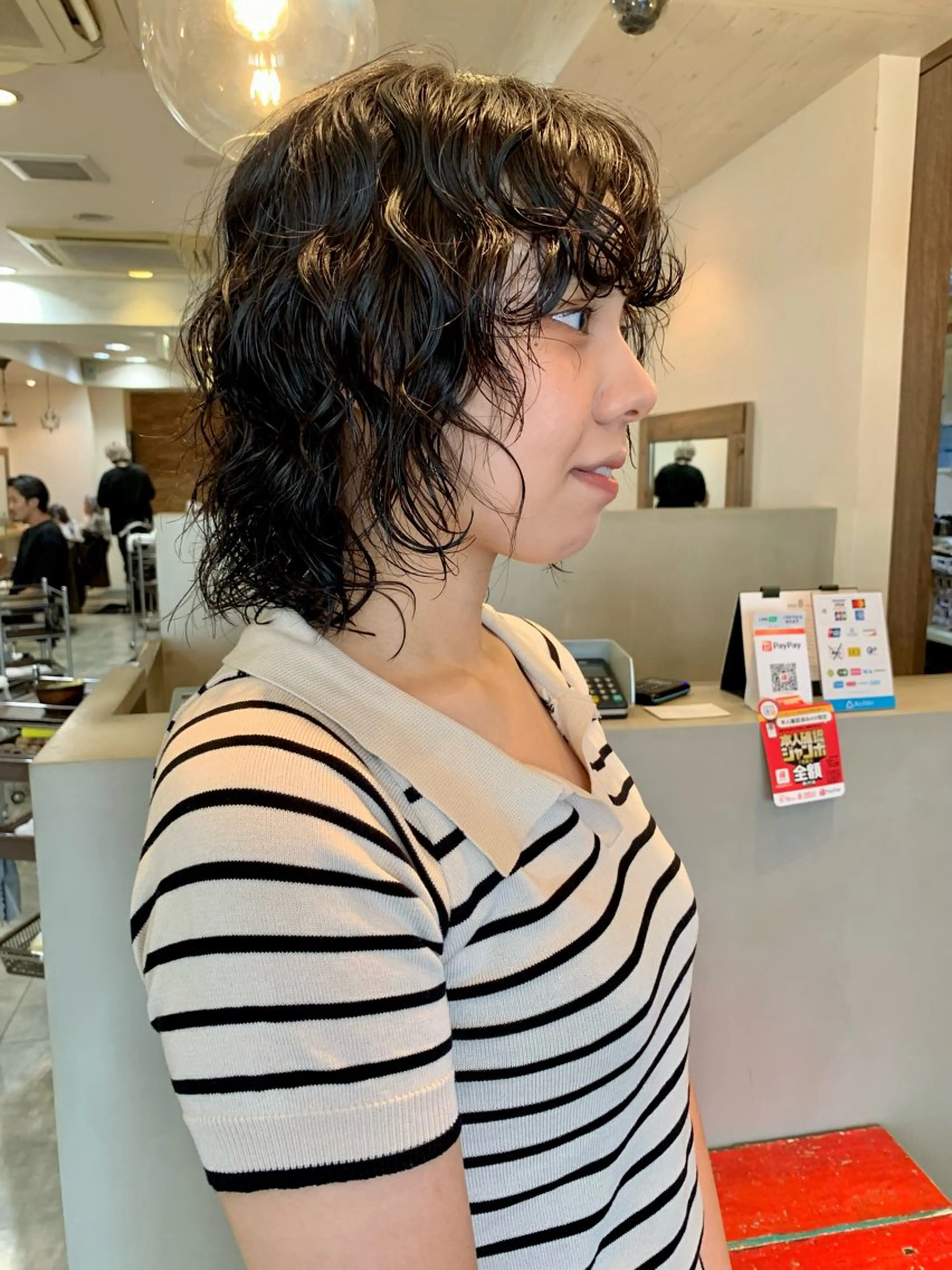 ミディアム パーマ ミディアムパーマ ボブ カット パーマ トリートメント gotoday shaire salon 神戸三宮所属・ショート/パーマ/ MIOのヘアスタイル