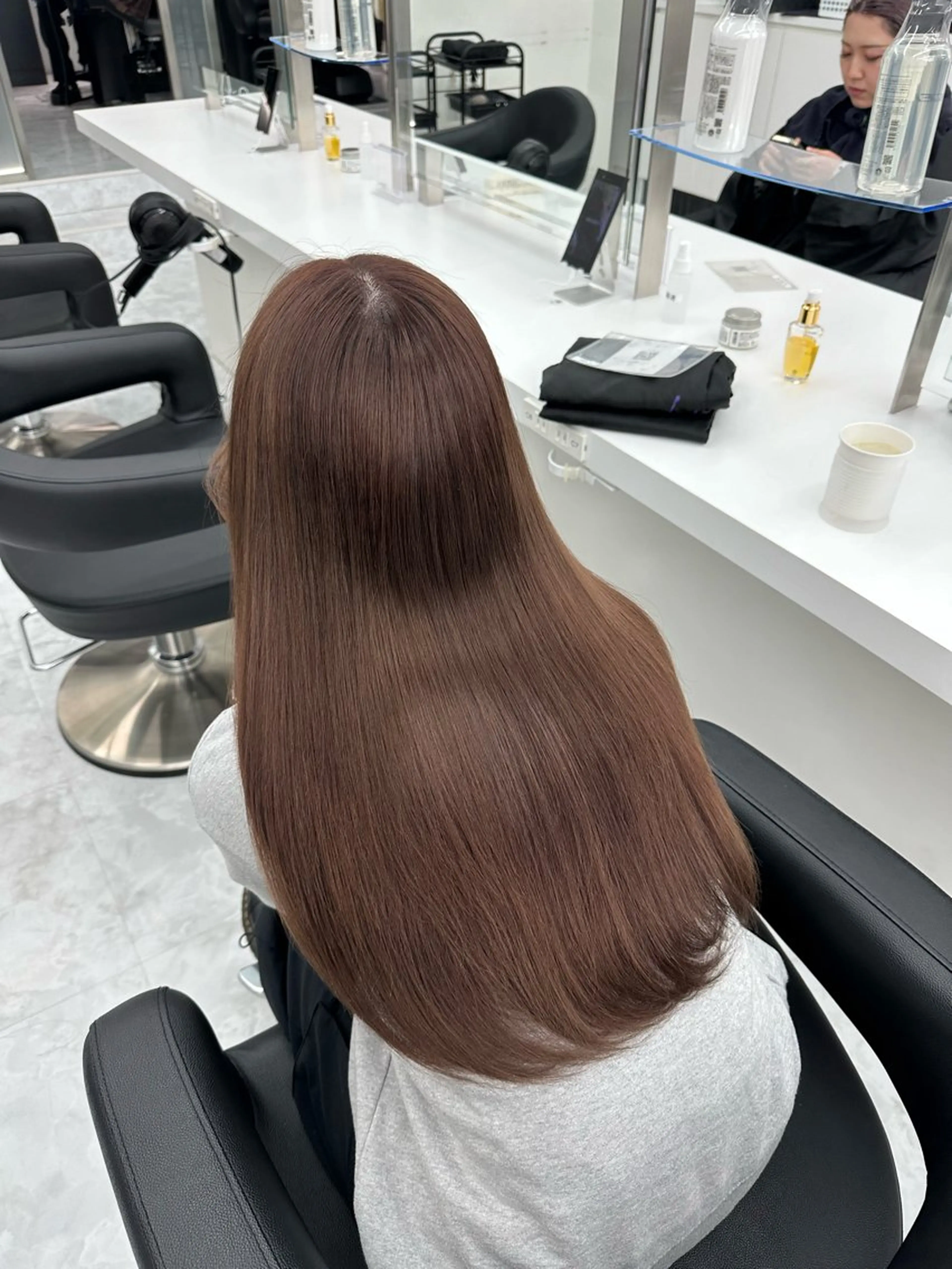 セミロング ヘアカラー トリートメント ヘッドスパ ヘアセット rio🧚🏻‍♀️ 暖色/グレージュのヘアスタイル