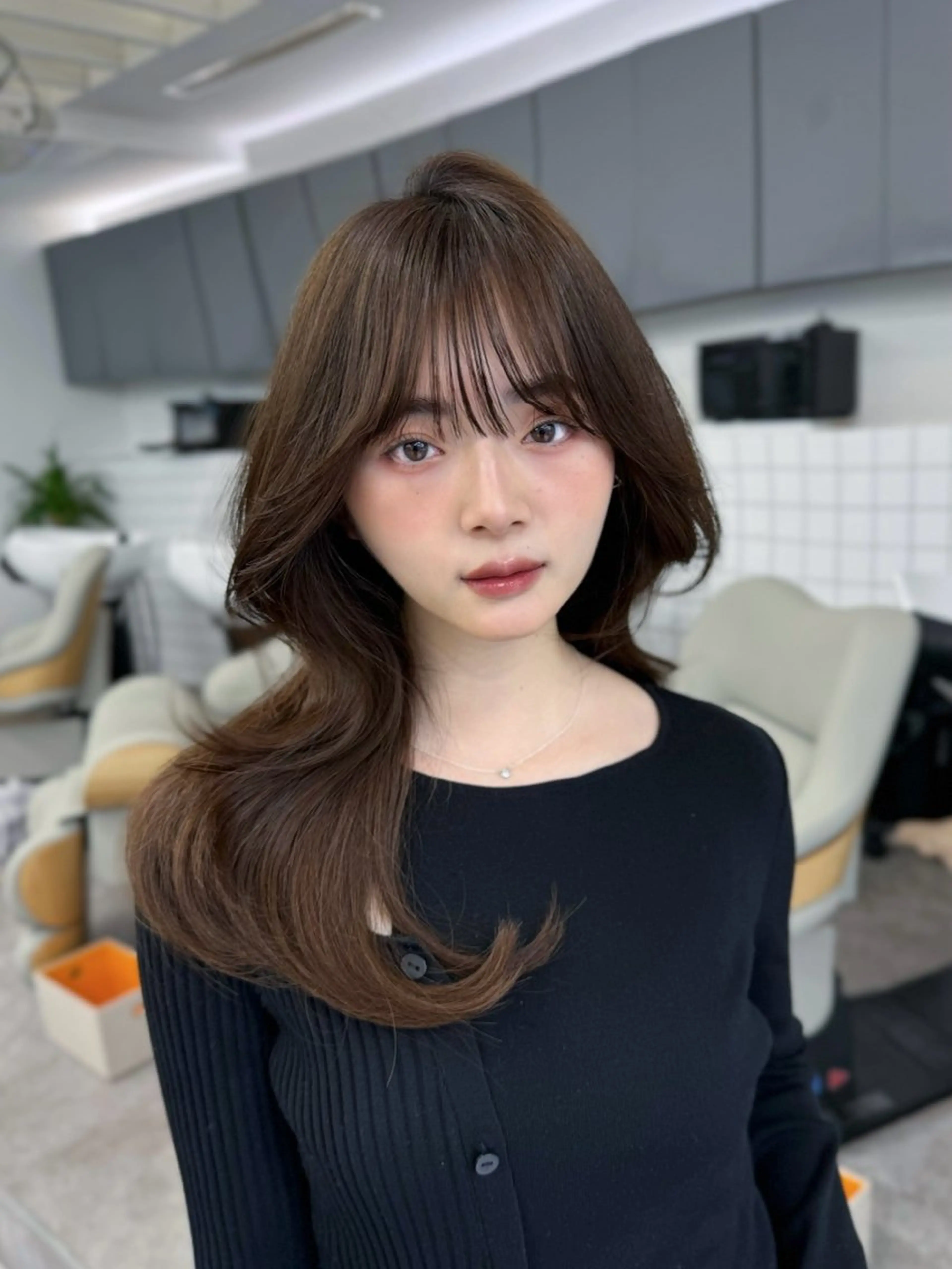 セミロング 映える顔まわり/前髪 特化 💗 ユキマのヘアスタイル