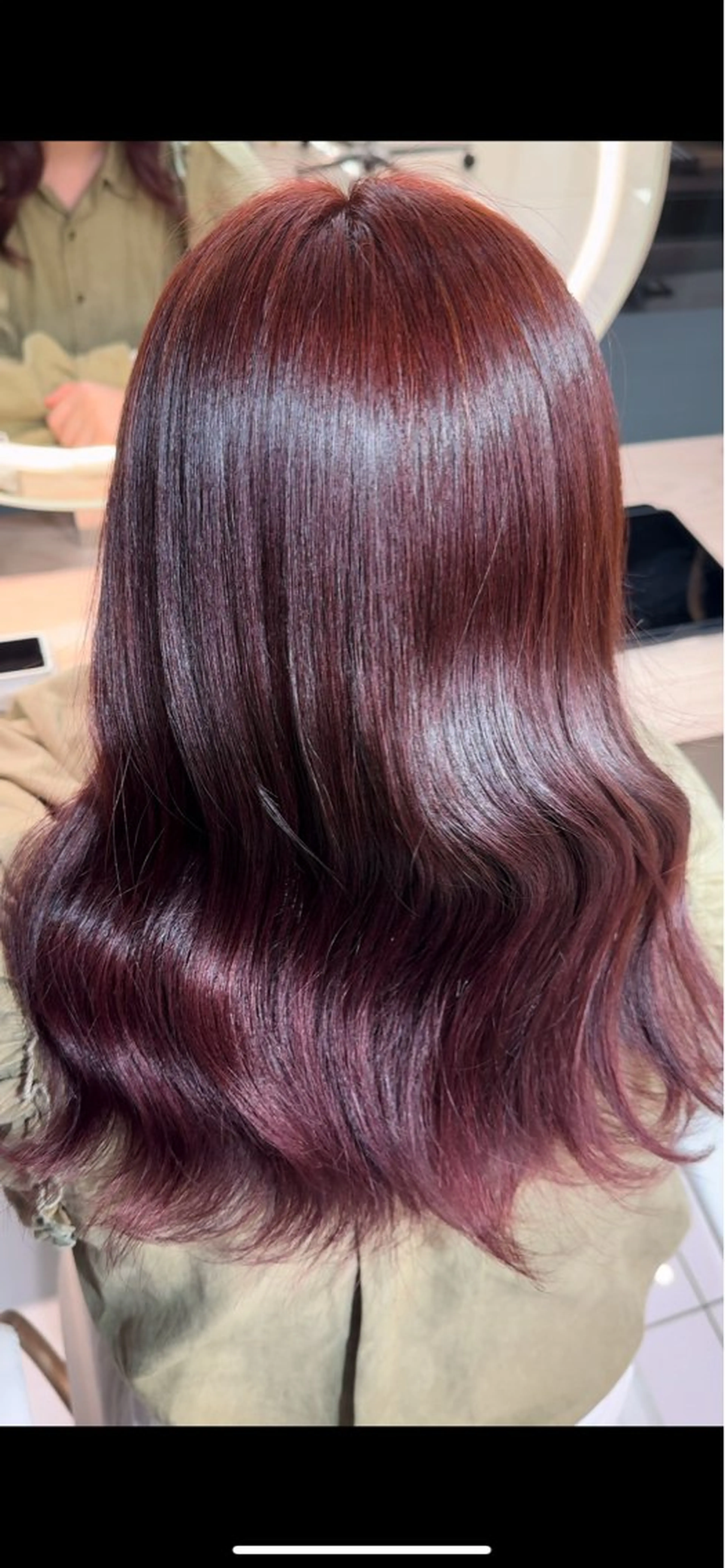 セミロング カラー ヘアカラー 顔まわりカット/ カラー/西野和裕のヘアスタイル