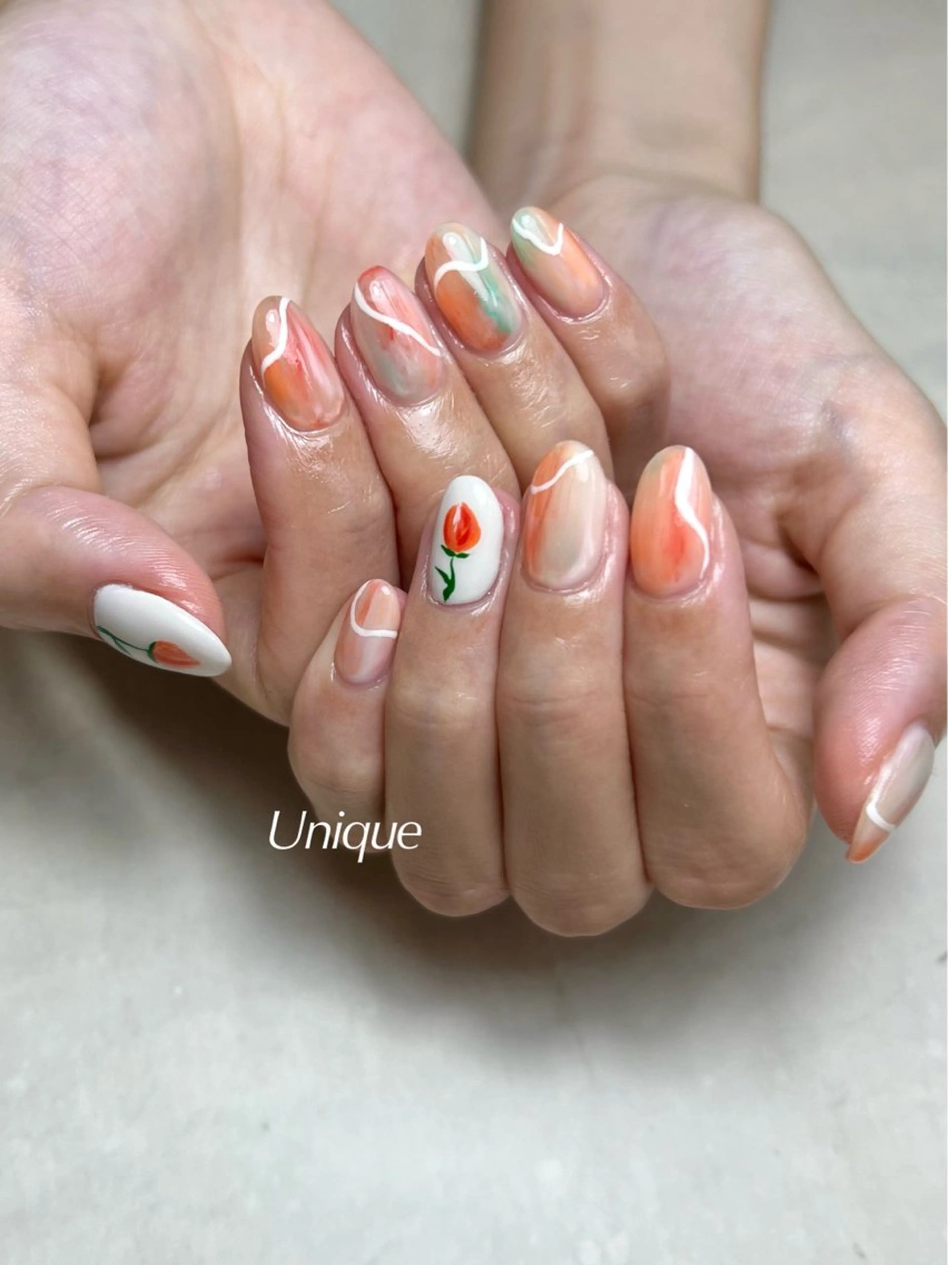 ネイル ハンドネイル Unique 【ユニーク】のネイルデザイン