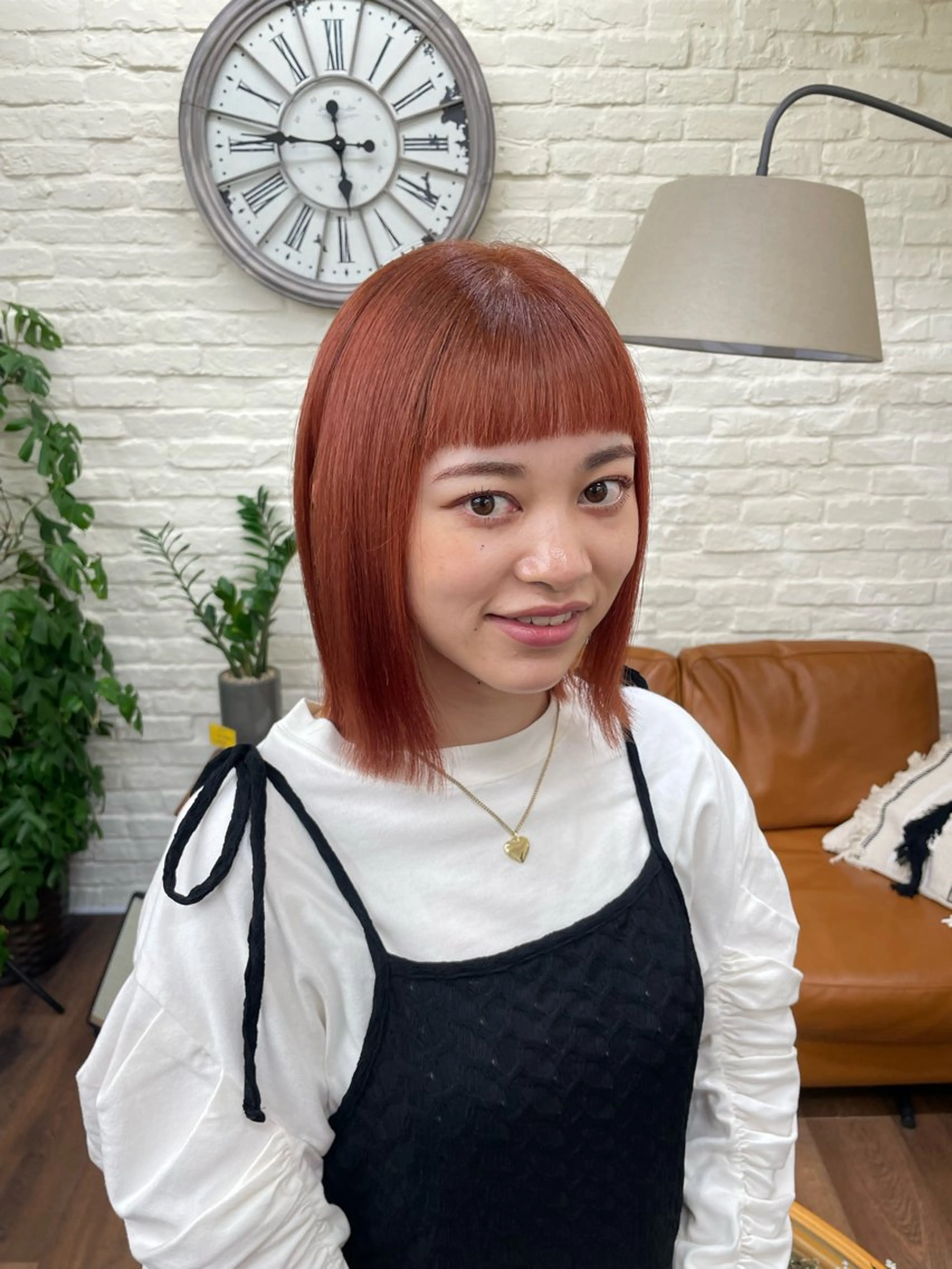 ショート カラー カット ヘアカラー トリートメント 🎀ときの/髪質改善 透けｯ暖色カラー🪞のヘアスタイル