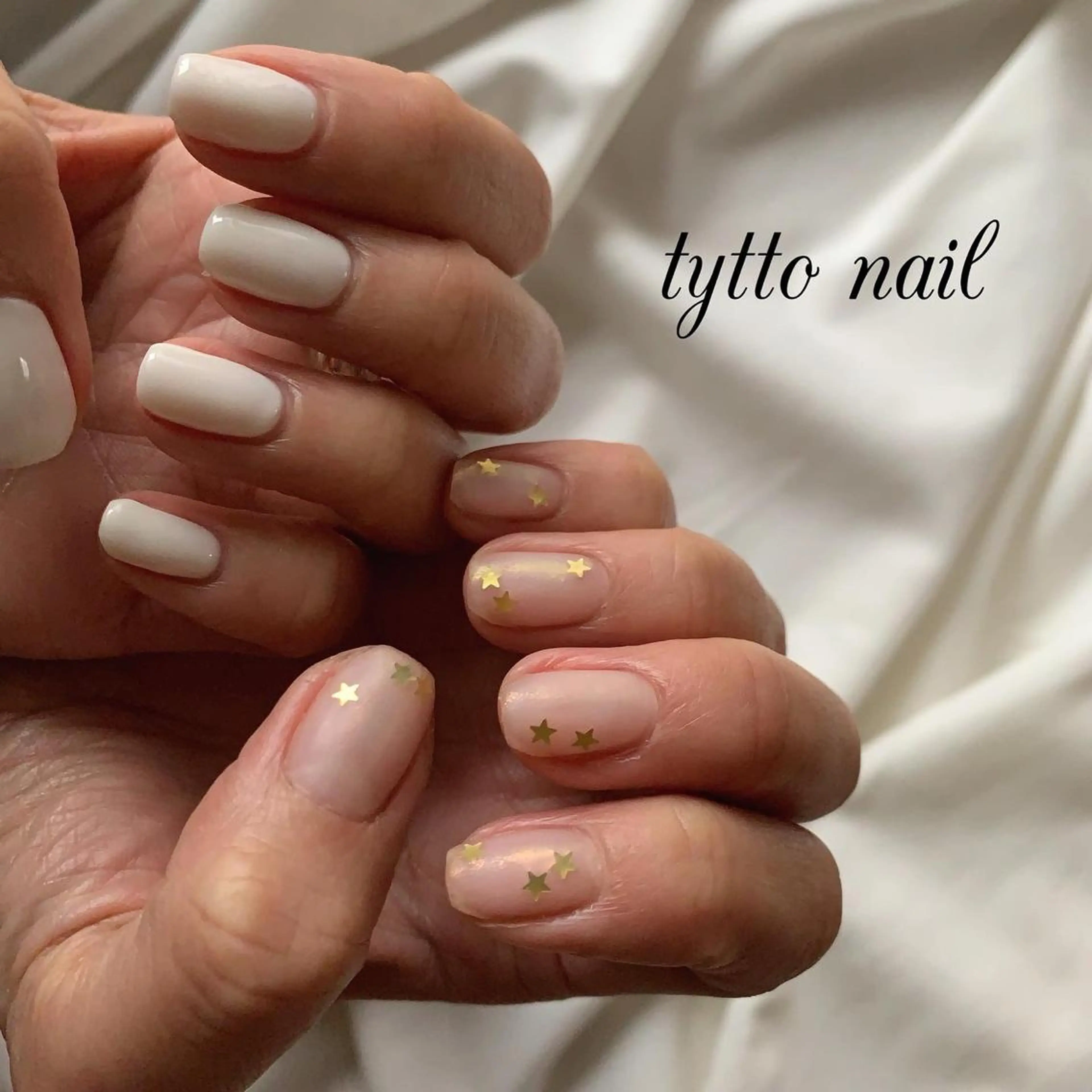 ネイル オーロラネイル クリアネイル 韓国ネイル マットネイル ワンカラーネイル ハンドネイル tytto nail ❤︎‪‪eri‪‪のネイルデザイン