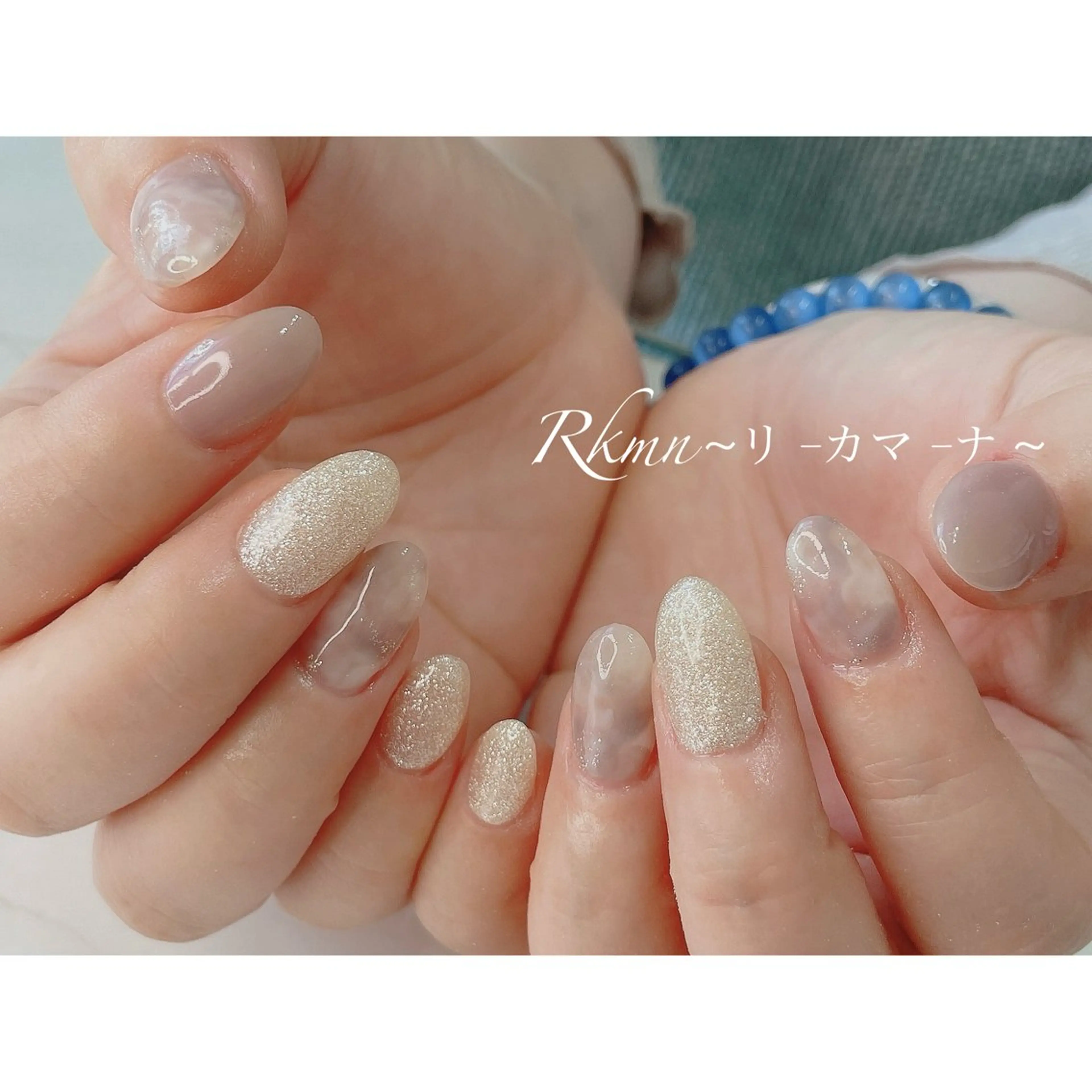 ネイル アートネイル ニュアンスネイル 春ネイル ハンドネイル フットネイル ハンドケア Rkmn ~リ-カマ-ナ~のネイルデザイン