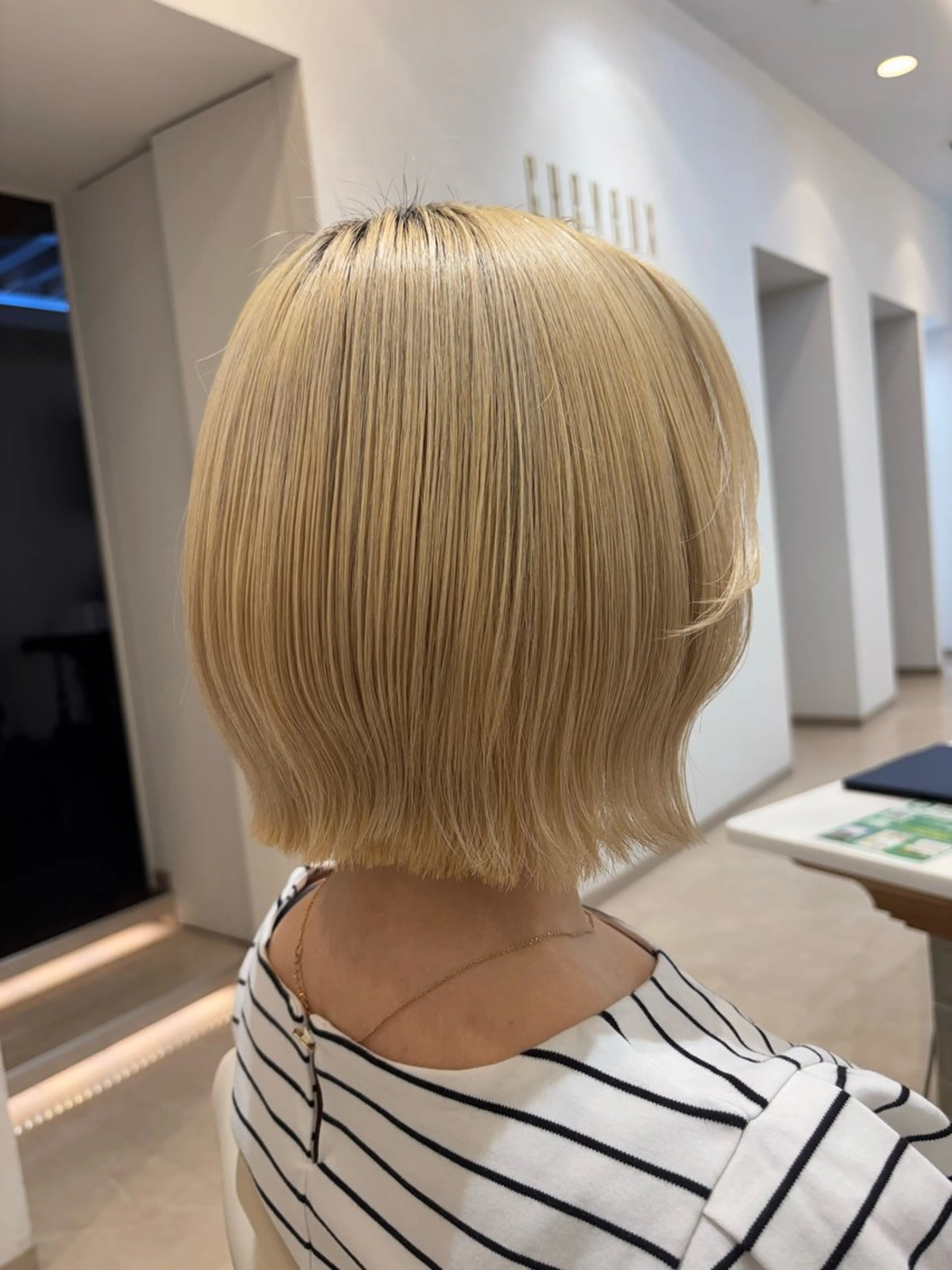 ショート カラー ヘアアレンジ ボブ 透明感カラー 田中 有乃のヘアスタイル