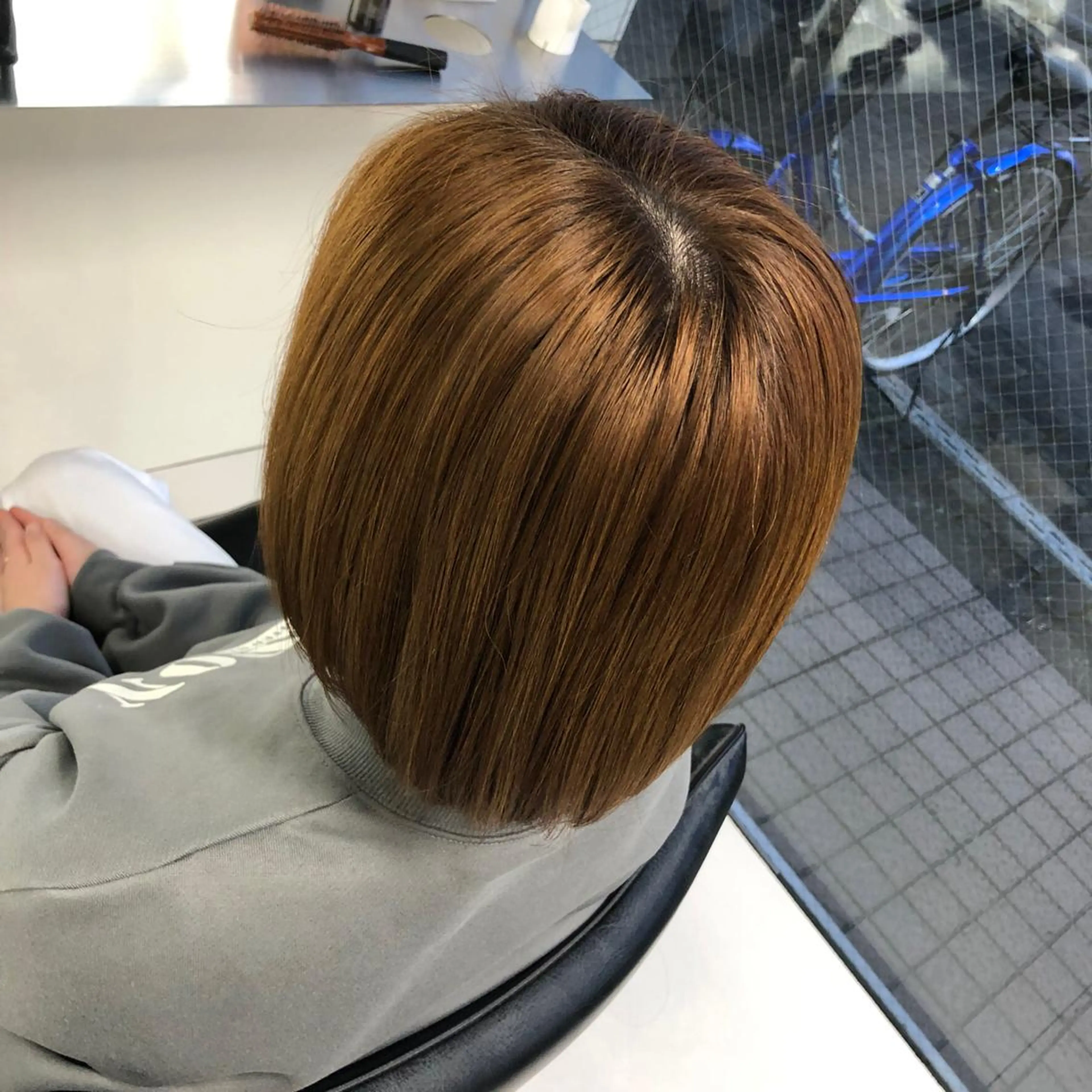 セミロング カラー ヘアカラー トリートメント まつ毛/アイブロウ /髪質改善カラーのヘアスタイル