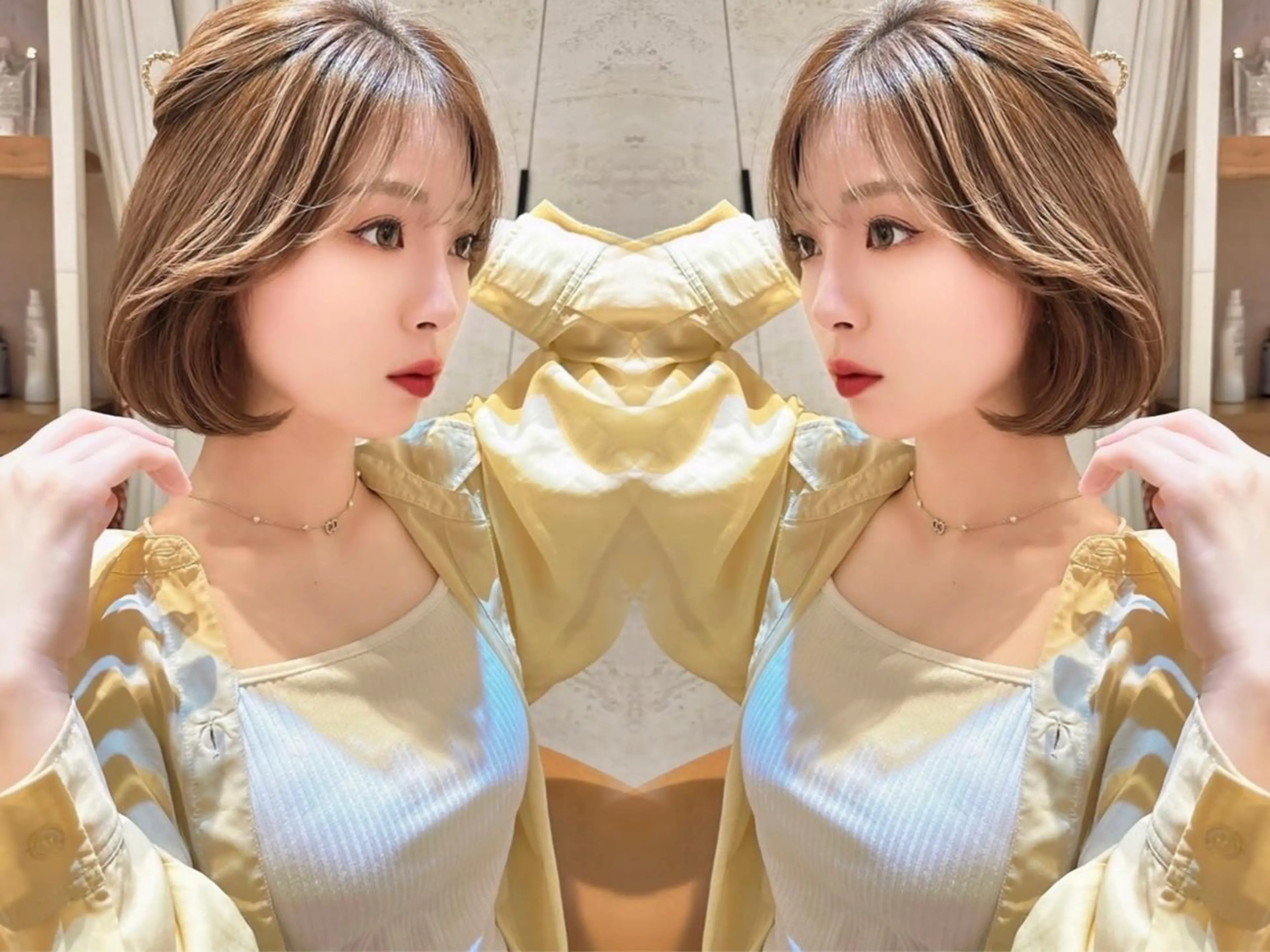 ショート カラー ボブ カット ヘアカラー トリートメント ショート/ボブ 岡田洸太のヘアスタイル