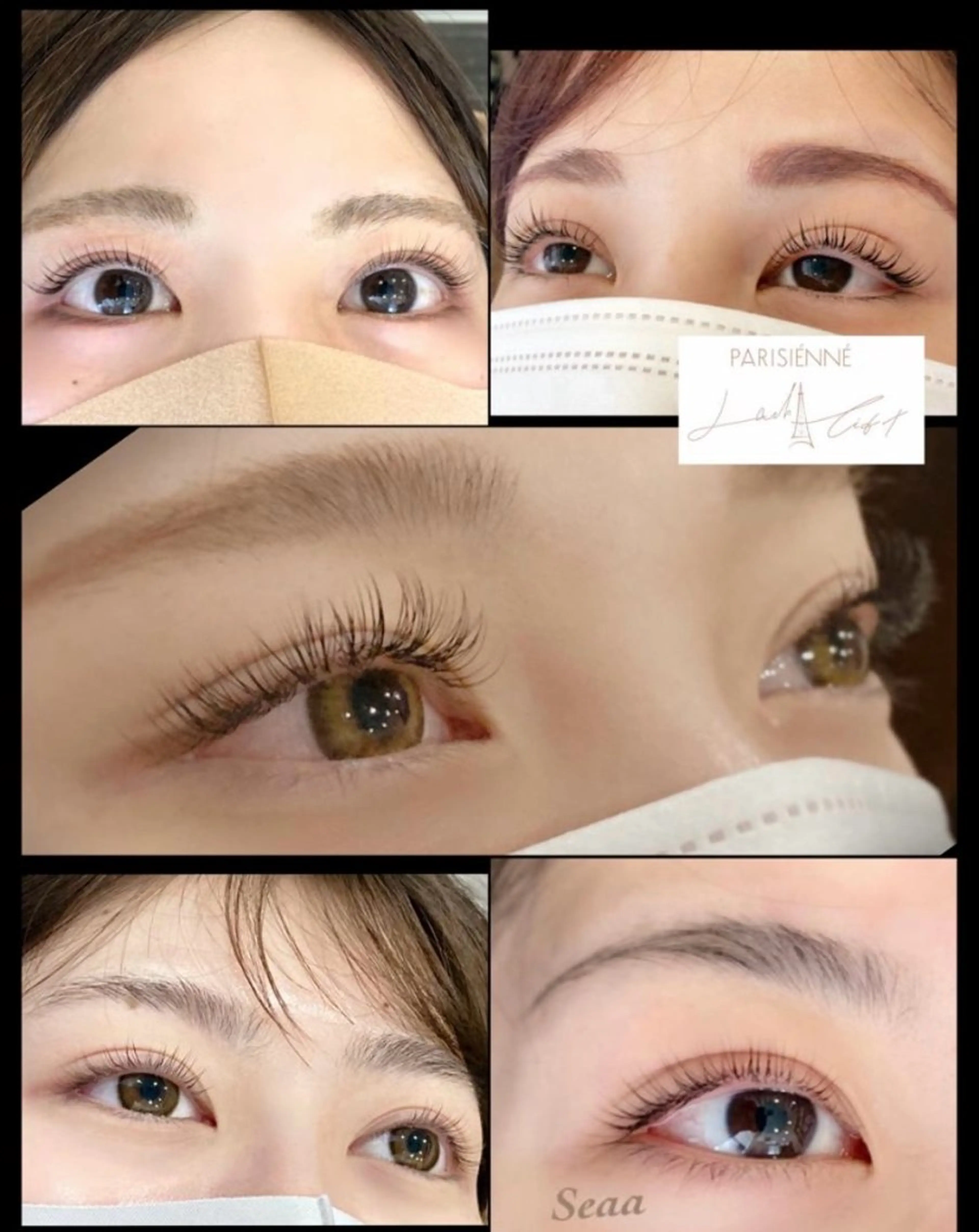 マツエク・マツパ パリジェンヌラッシュリフト ✨仙台南✨ベガロポリス2階❣️アイラッシュSeaa所属・アイラッシュ Seaa  おおつきのマツエク・マツパデザイン