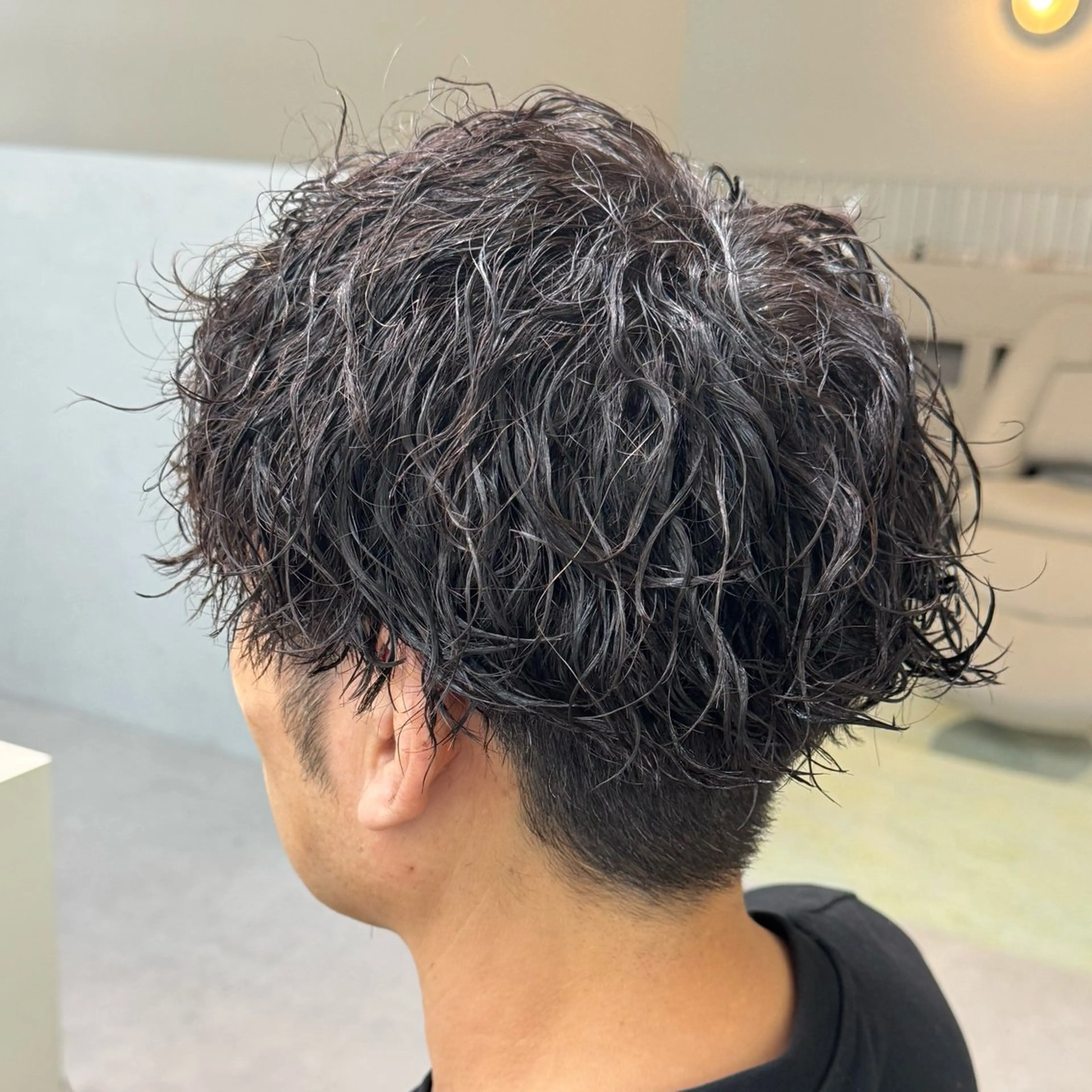 メンズカット+ツイストスパイラルの写真