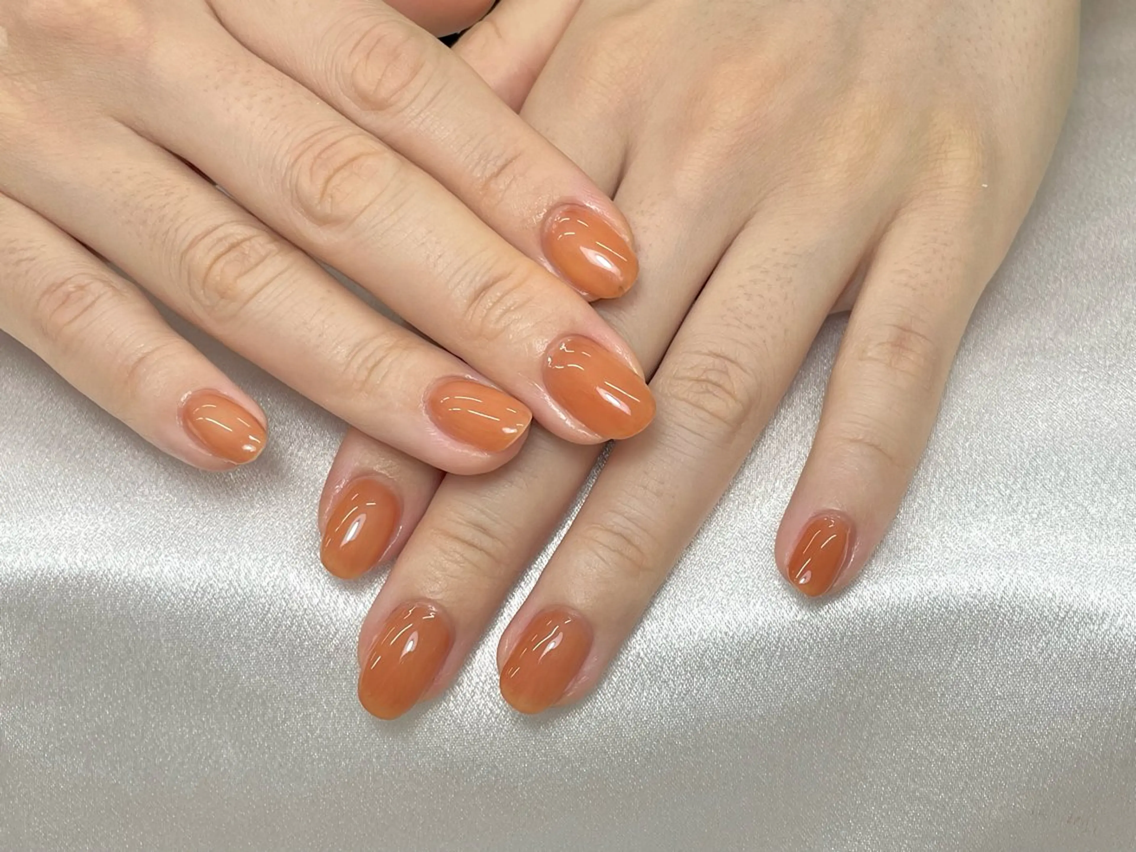 ネイル ワンカラーネイル 夏 目のネイルデザイン