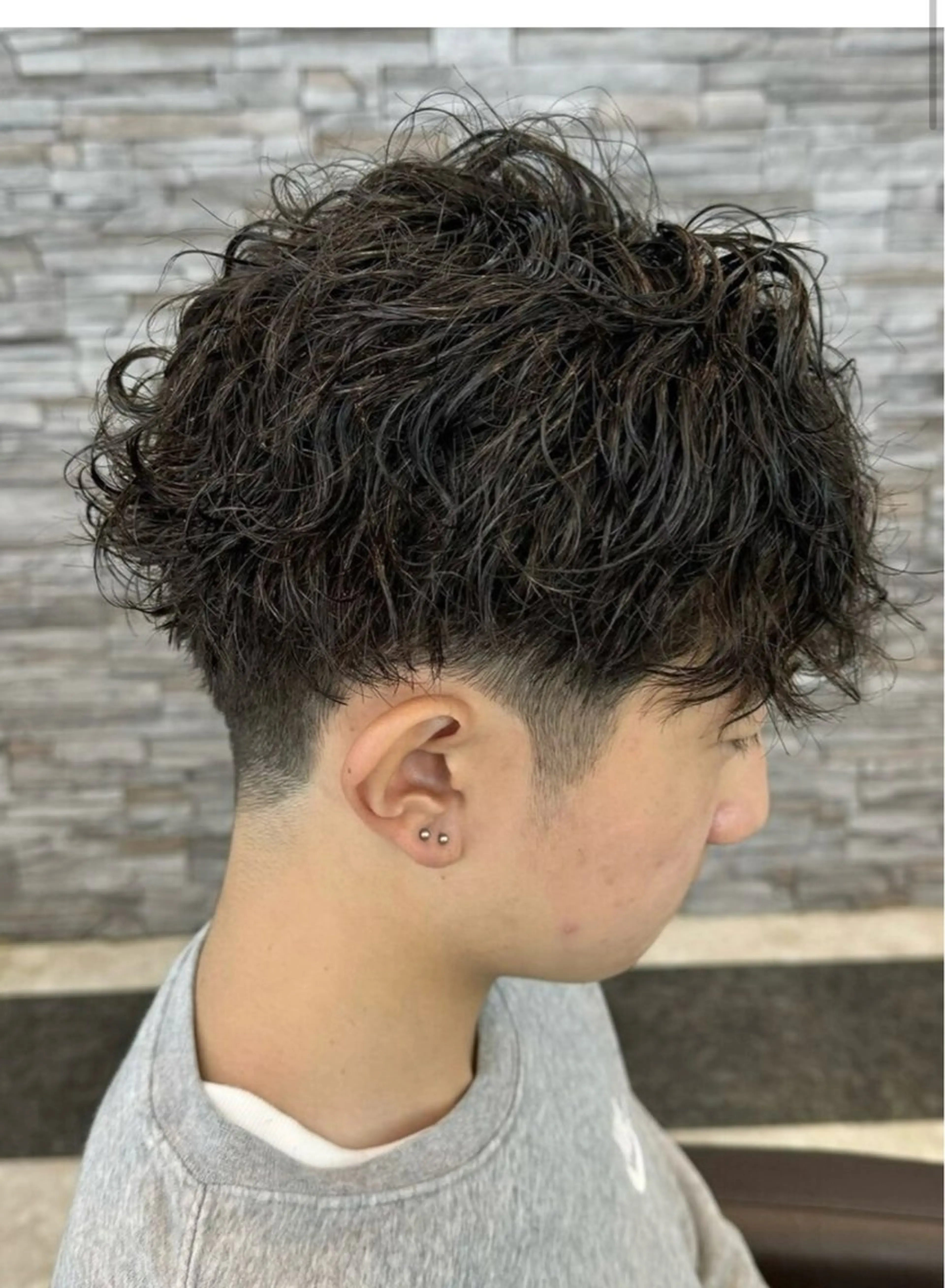 パーマ メンズ 木村 友香のヘアスタイル