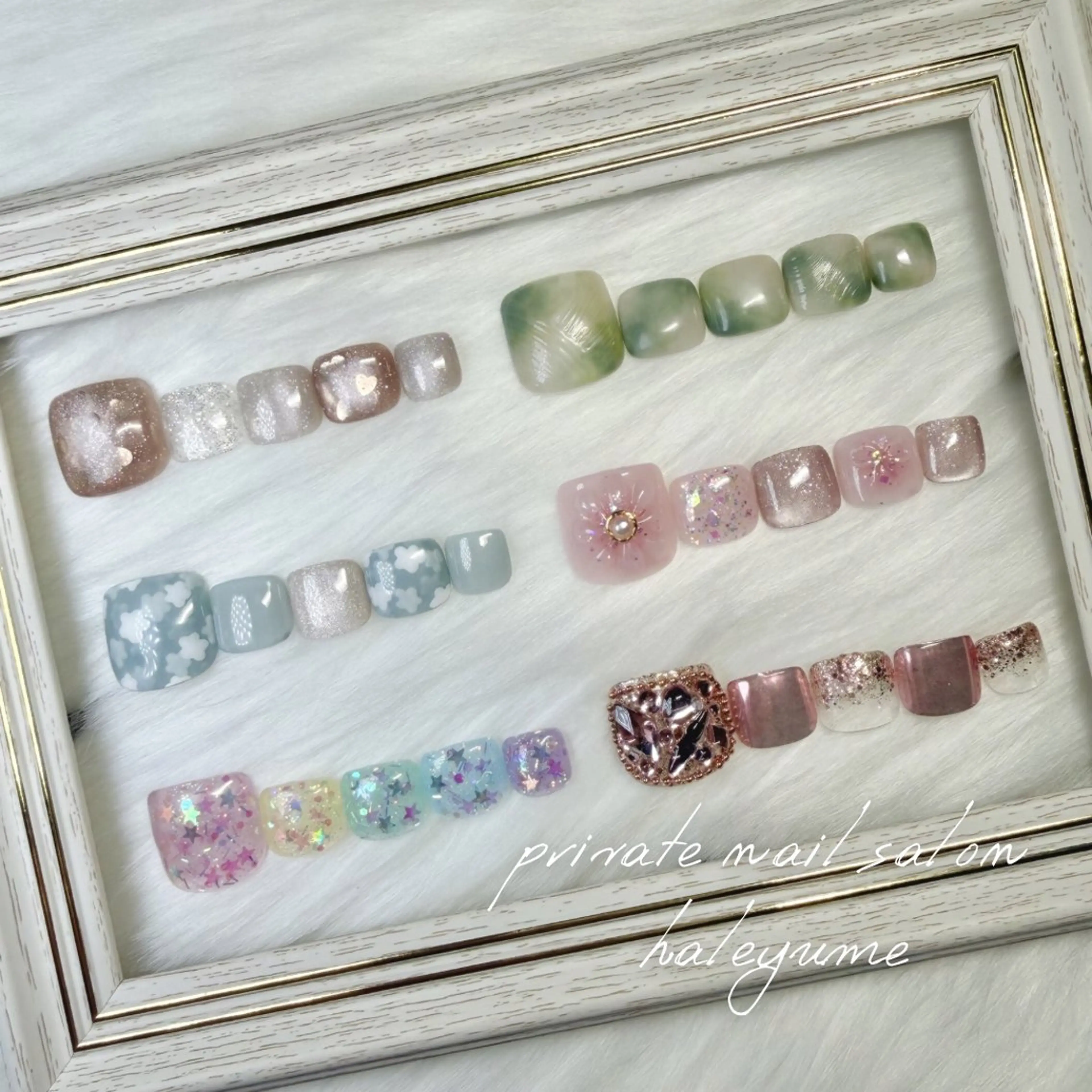 ネイル フットネイル 春ネイル フットネイル haleyume所属・shino🌟 痛ネイルのネイルデザイン