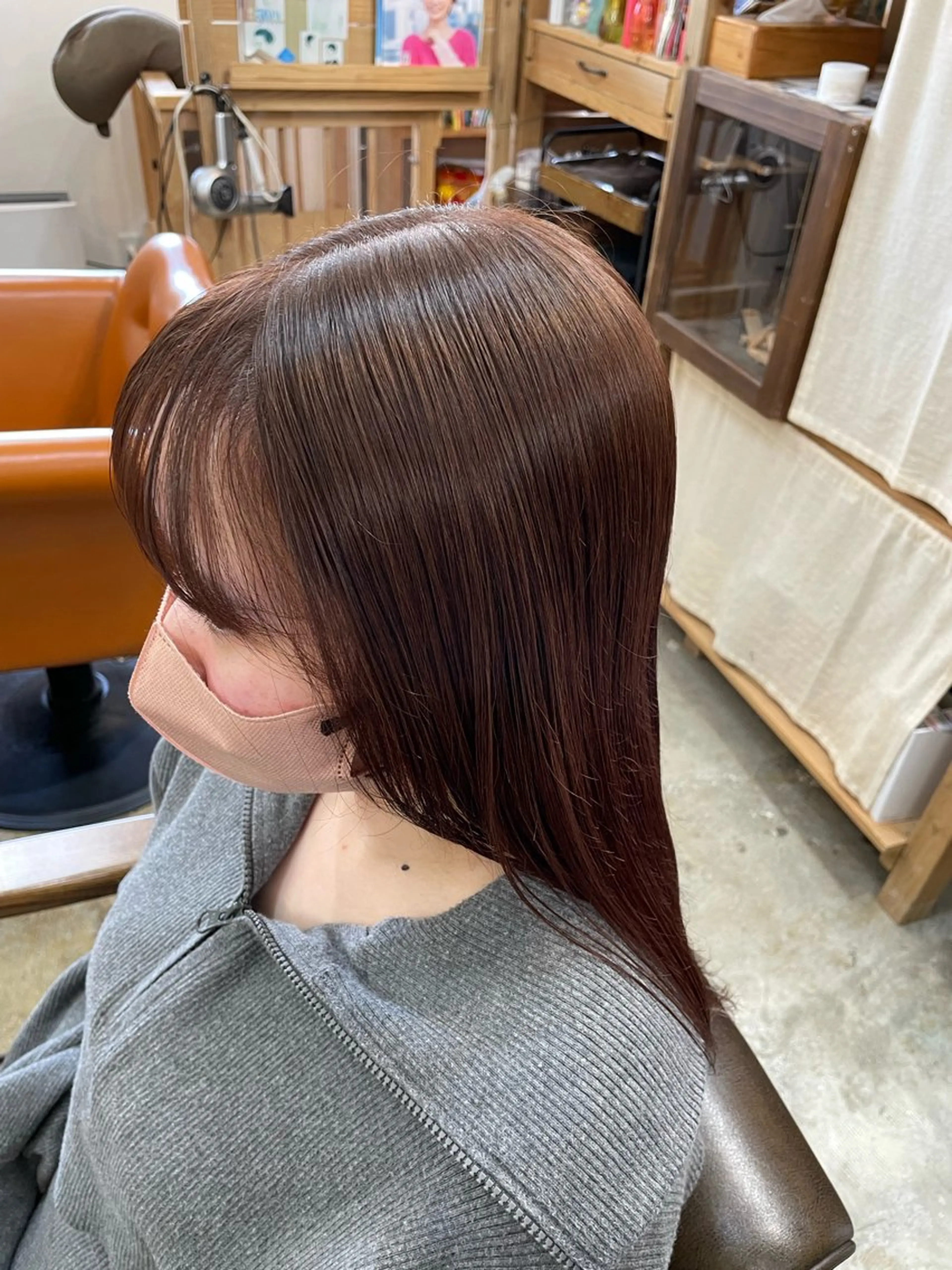 カラー ブラウンカラー ピンクカラー 小峰 祐哉のヘアスタイル