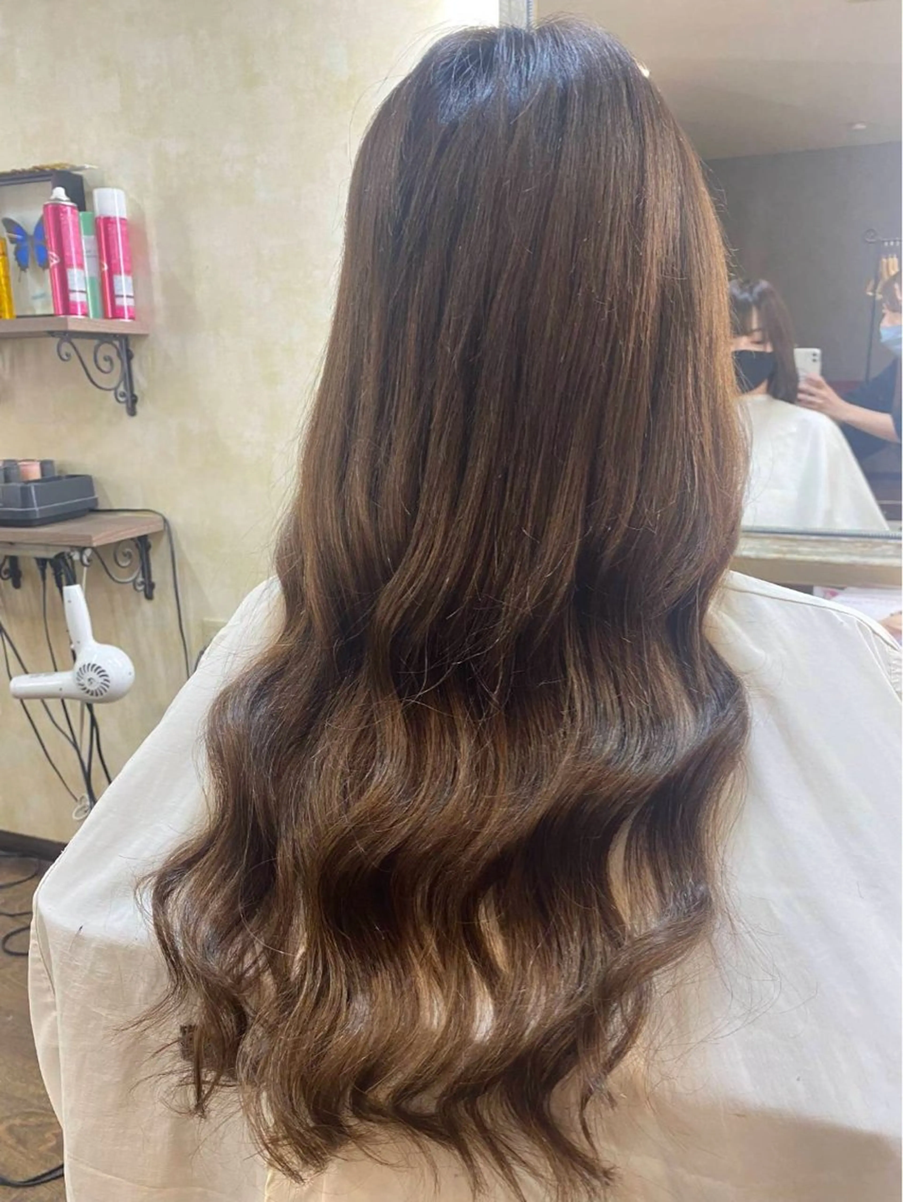 ロング ヘアアレンジ シールエクステ エクステ カット エクステ MagicMush ✴︎シールエクステのヘアスタイル