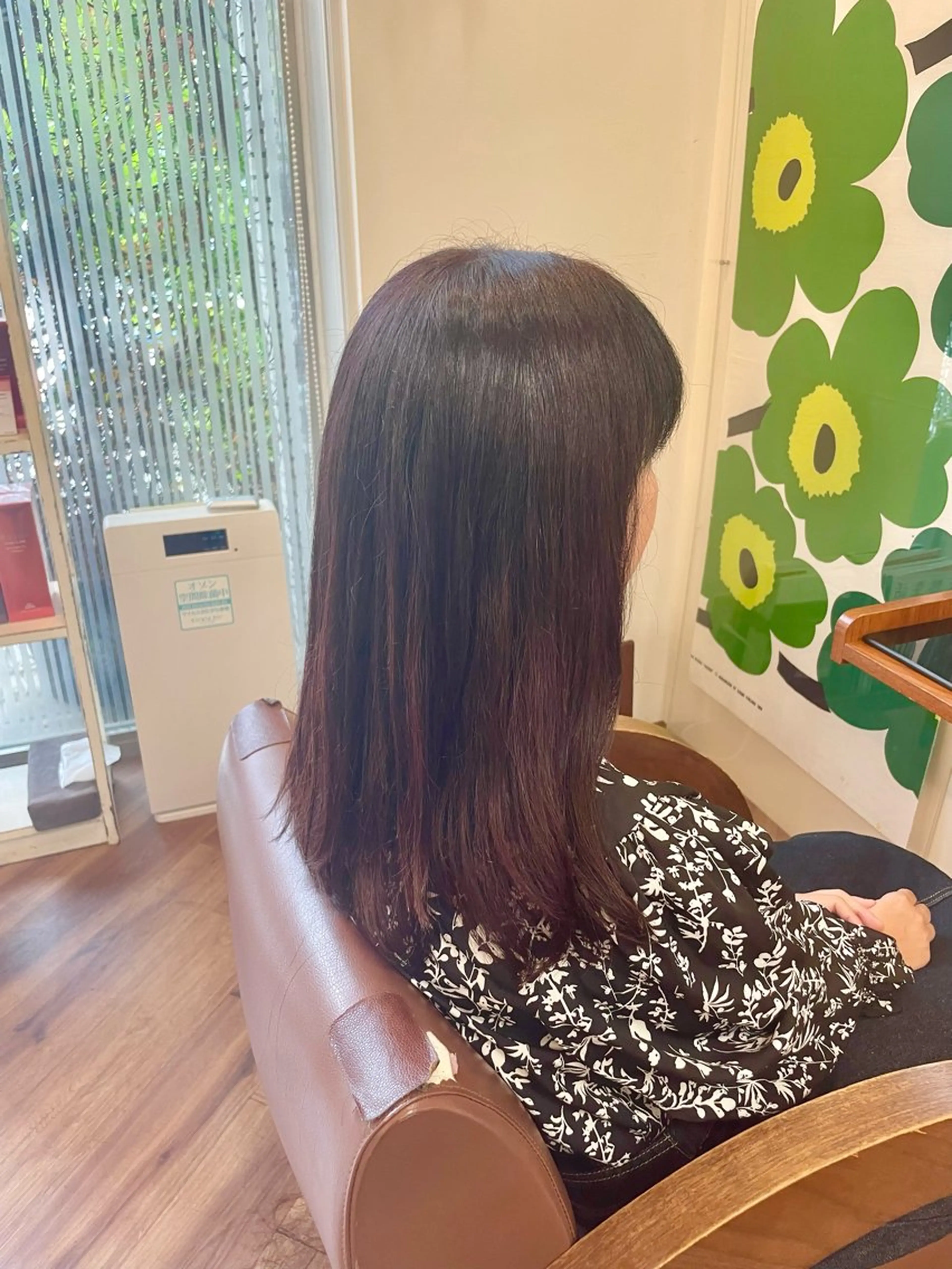 ロング カラー ボルドーカラー hygge　元住吉店所属・望月 千絵のヘアスタイル