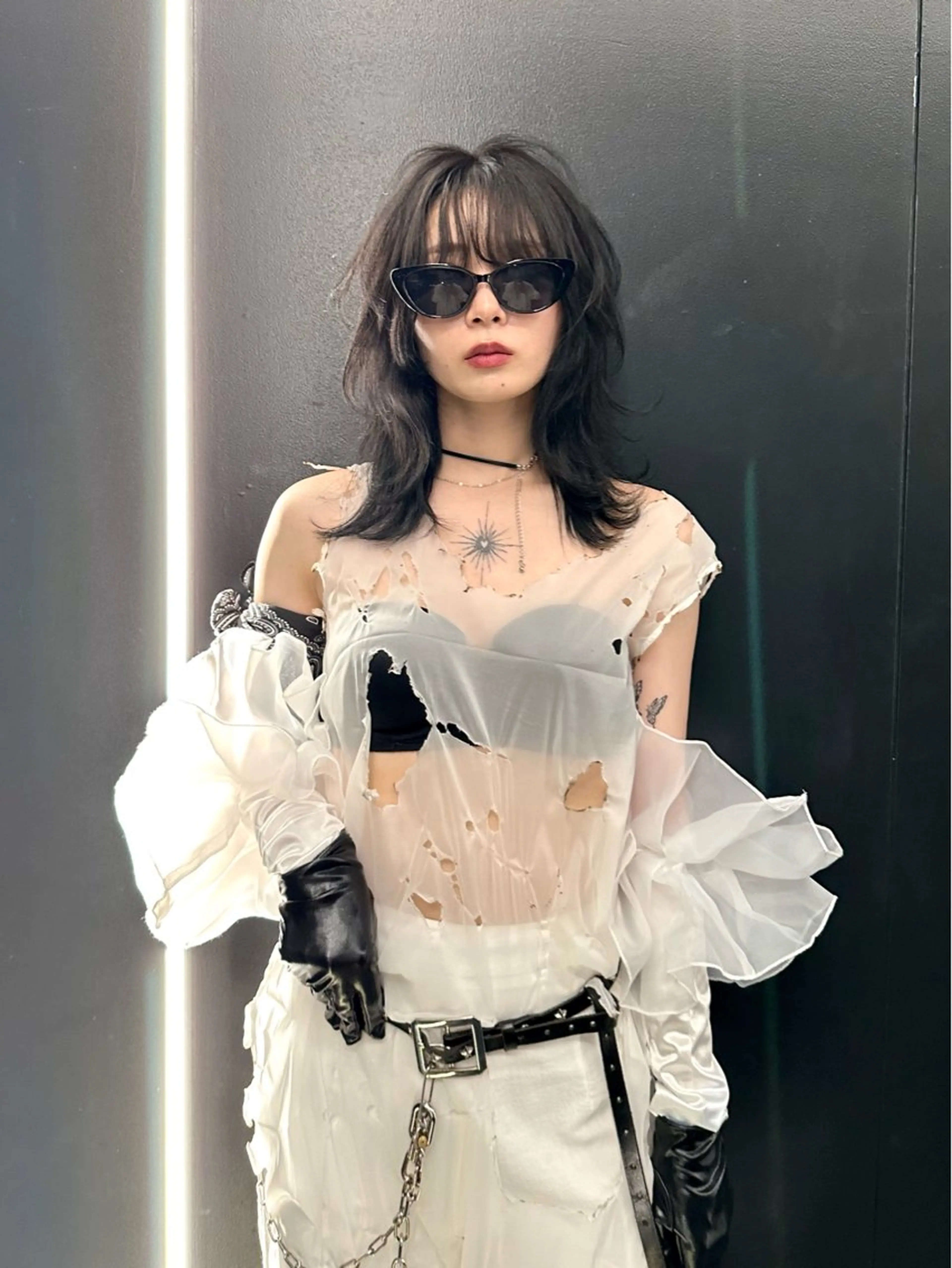 ミディアム Piaコータロー ハイトーン&‪ボブのヘアスタイル