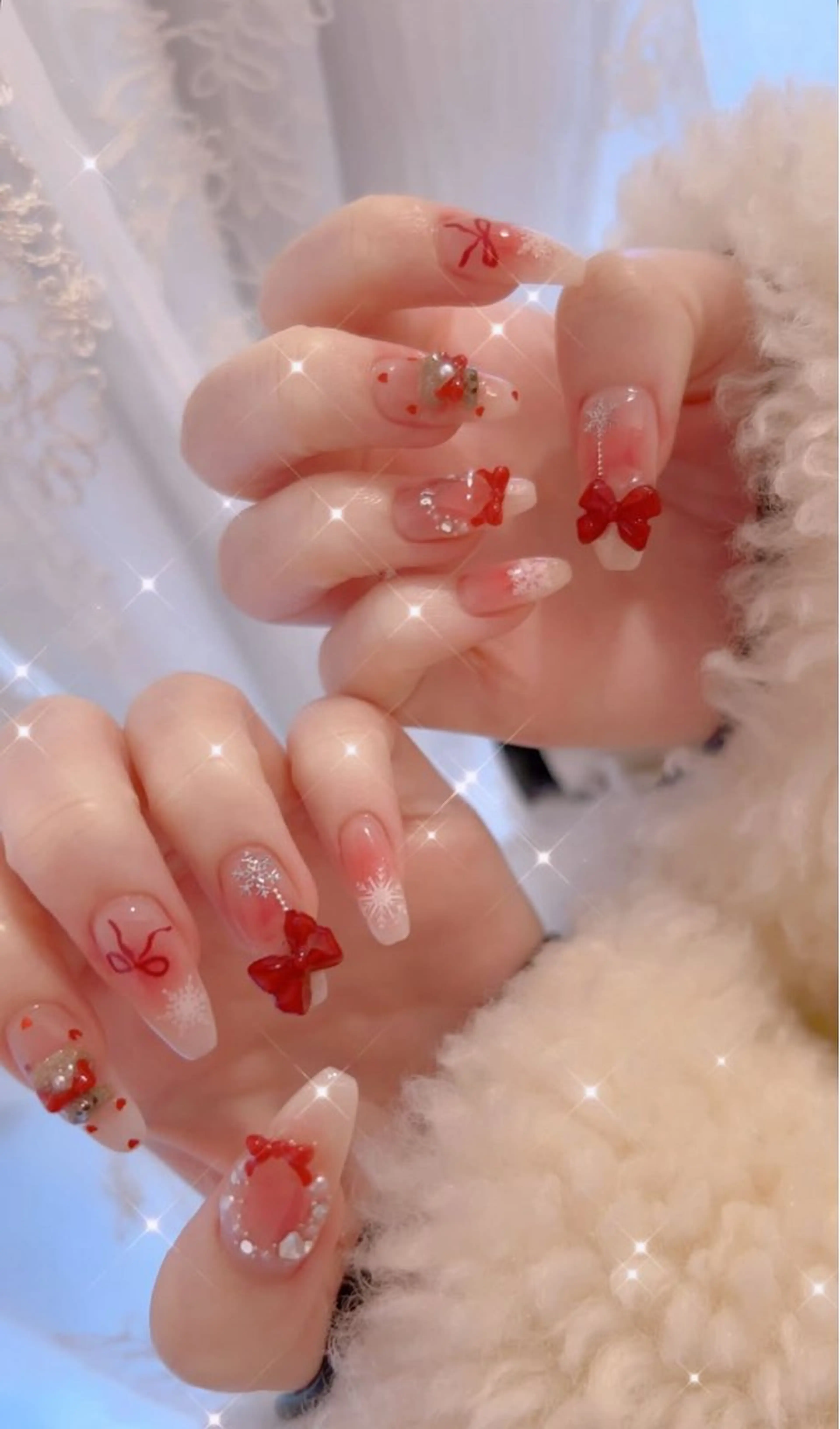 ネイル アートネイル 持ち込み バレンタイン ハンドネイル アイラブミーネイル MAMI指名のネイルデザイン