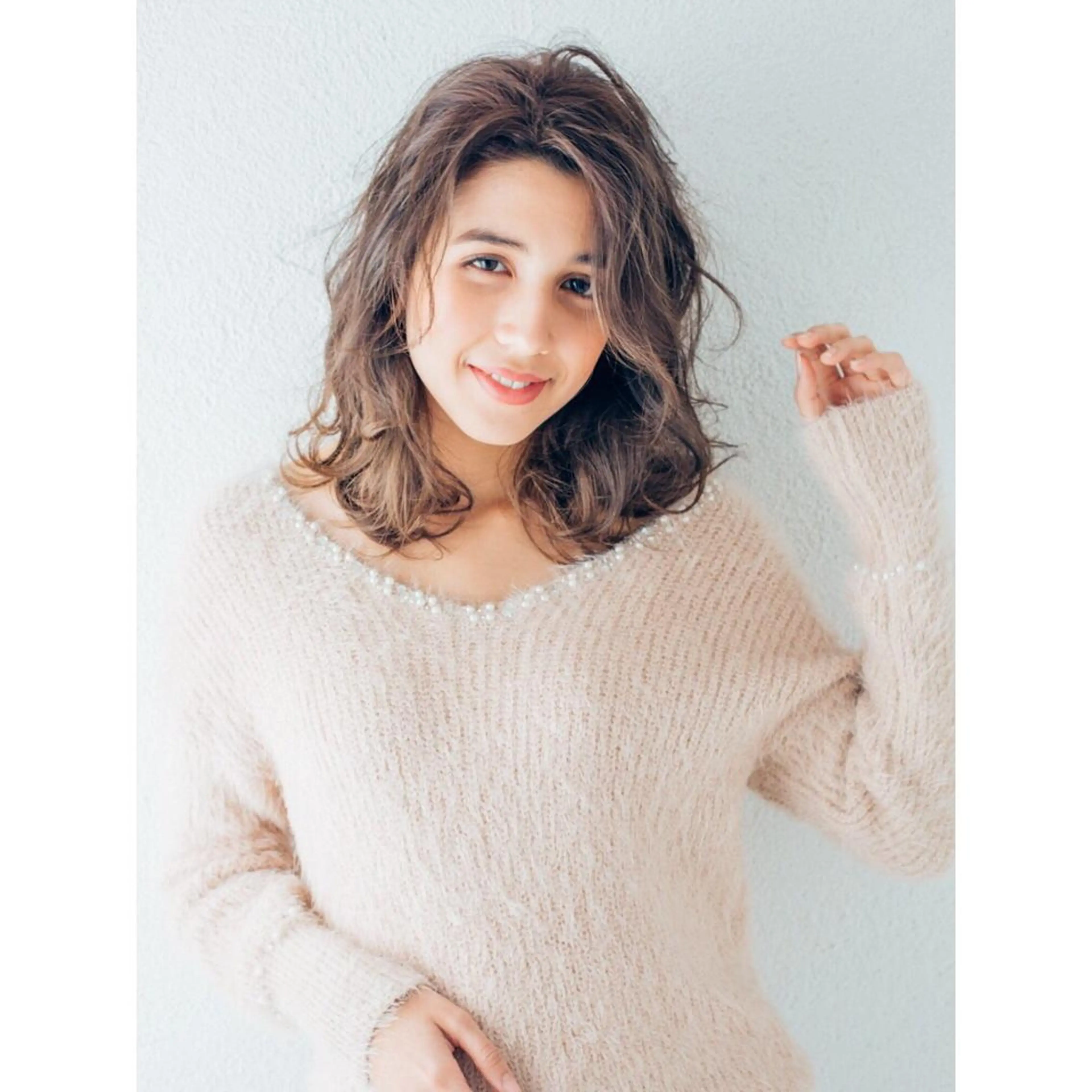 セミロング カラー パーマ (スタイリスト)牧 好美のヘアスタイル