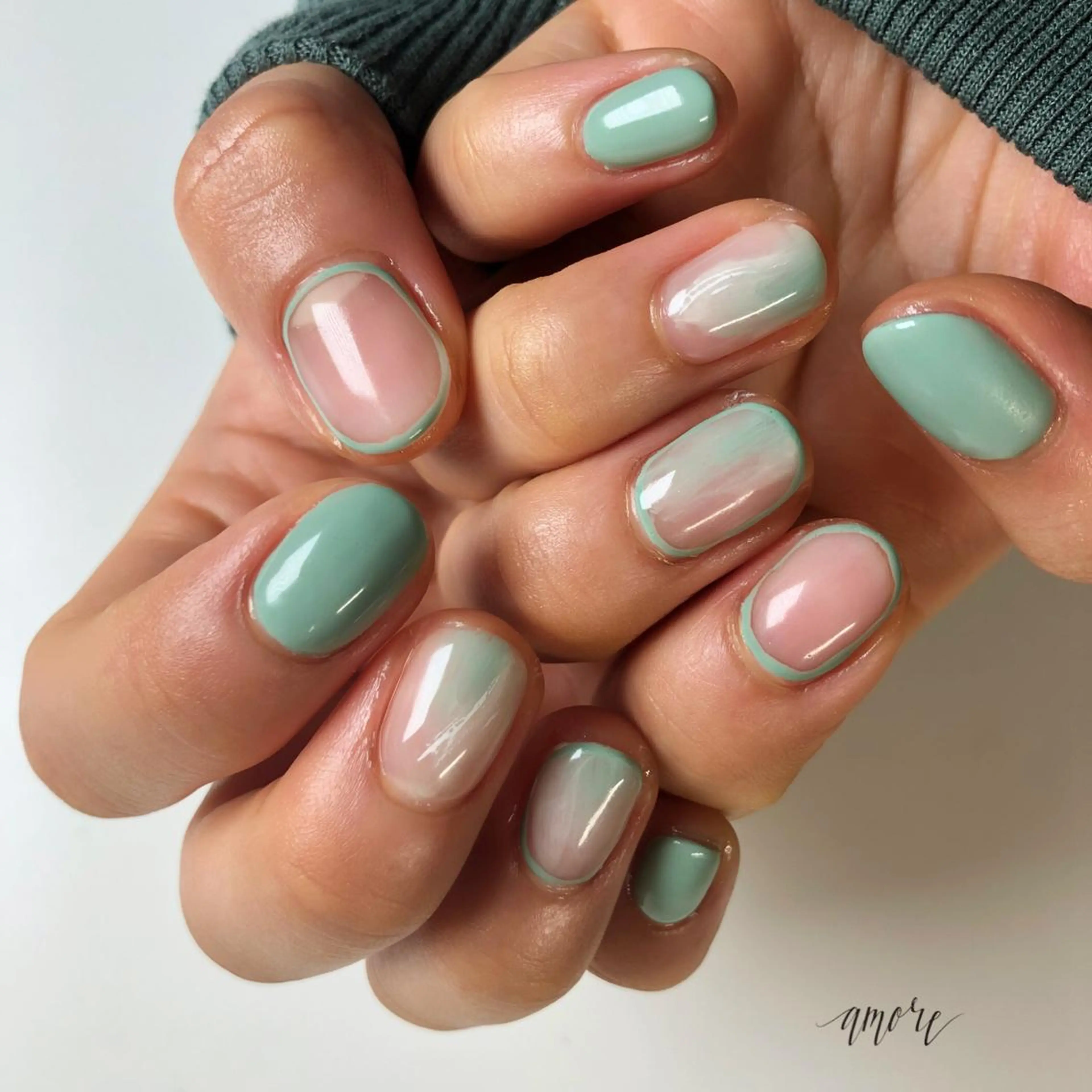 ネイル ジェルネイル ニュアンスネイル 春ネイル You kyehwaのネイルデザイン