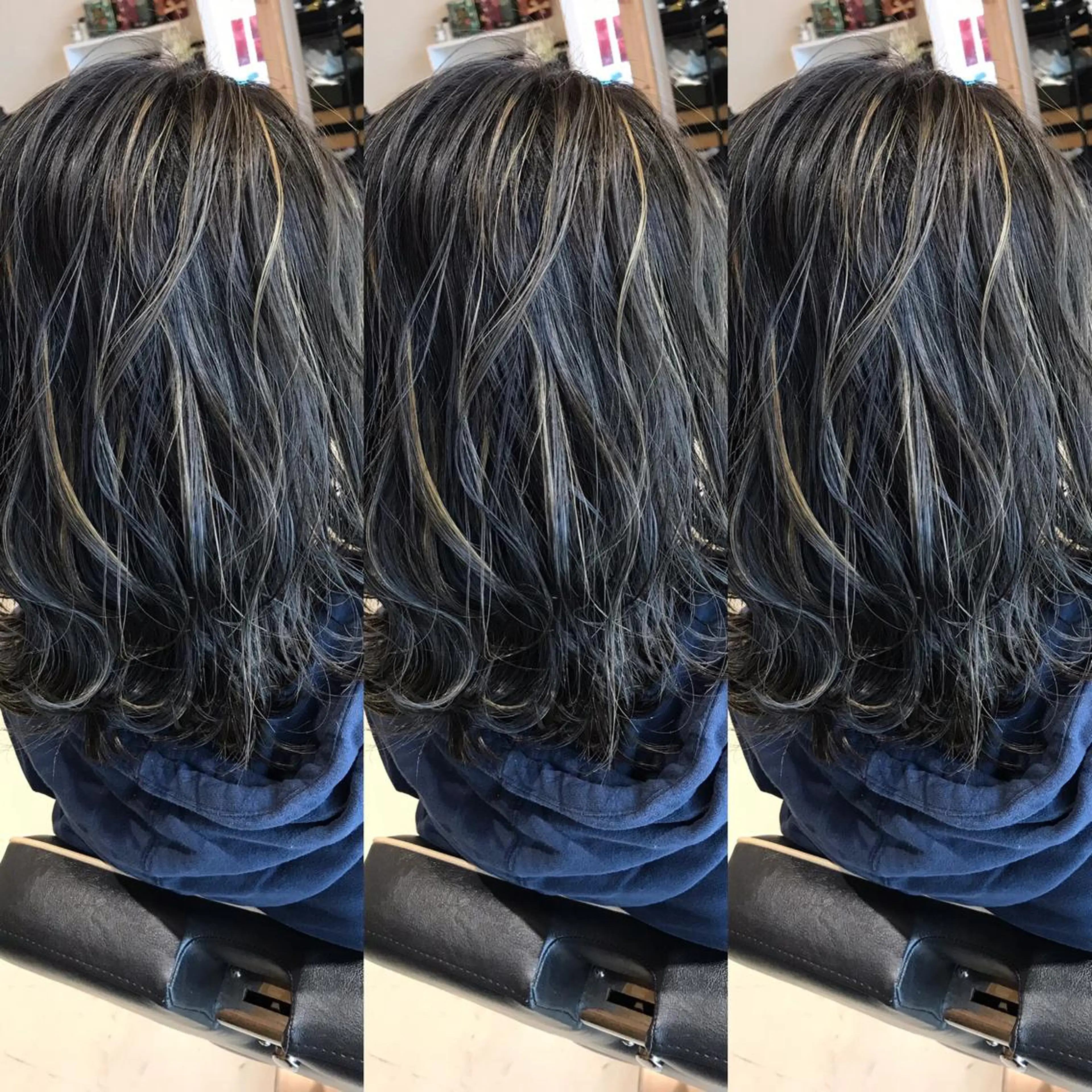 ミディアム カラー ハイライトカラー 3Dハイライト ハイライト ヘアカラー 大久保 隆蔵のヘアスタイル