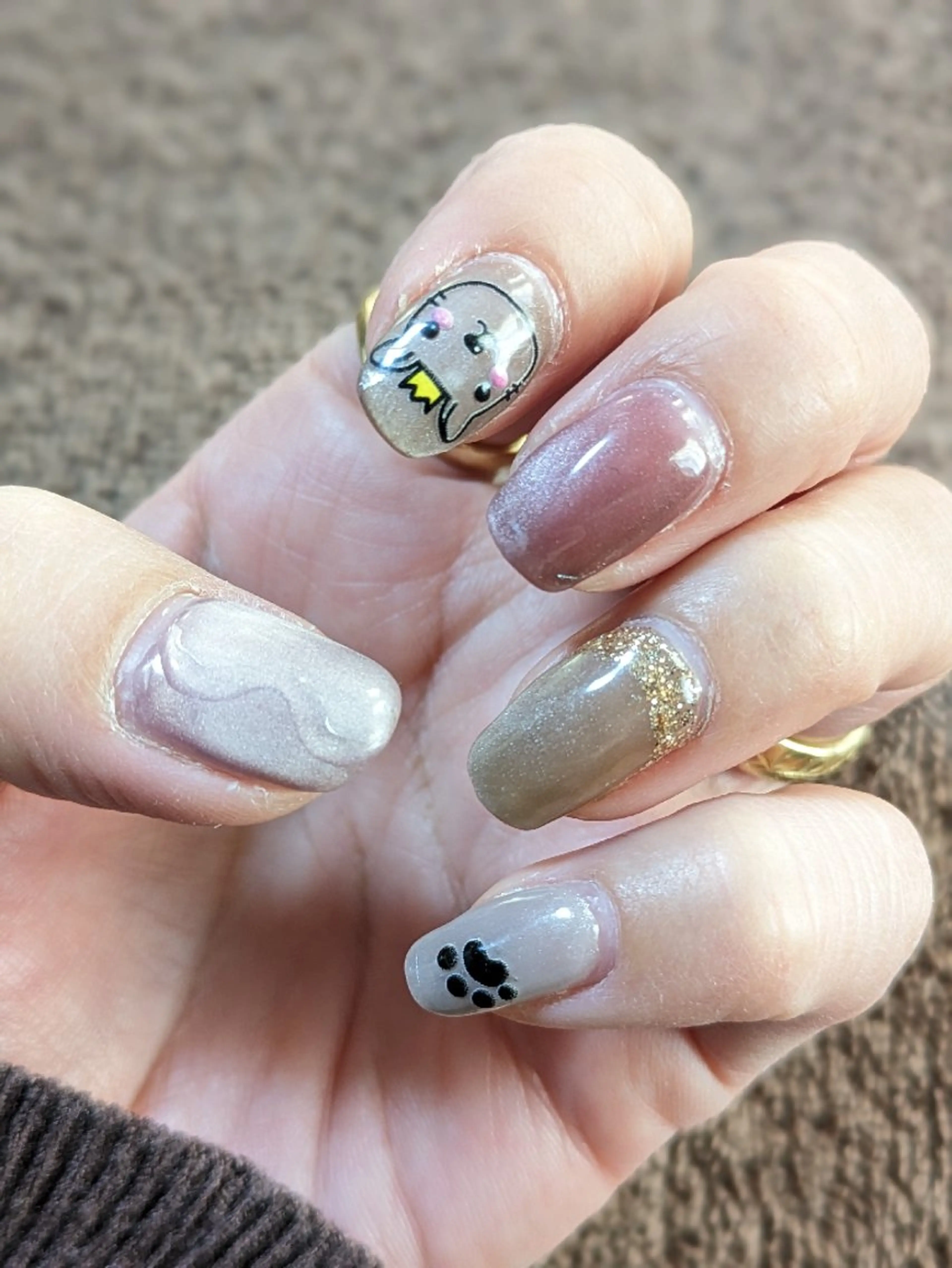 ネイル ラメ(グリッター) マグネットネイル ストーンネイル  SOLEIL 小玉の眉毛・アイブロウイメージ