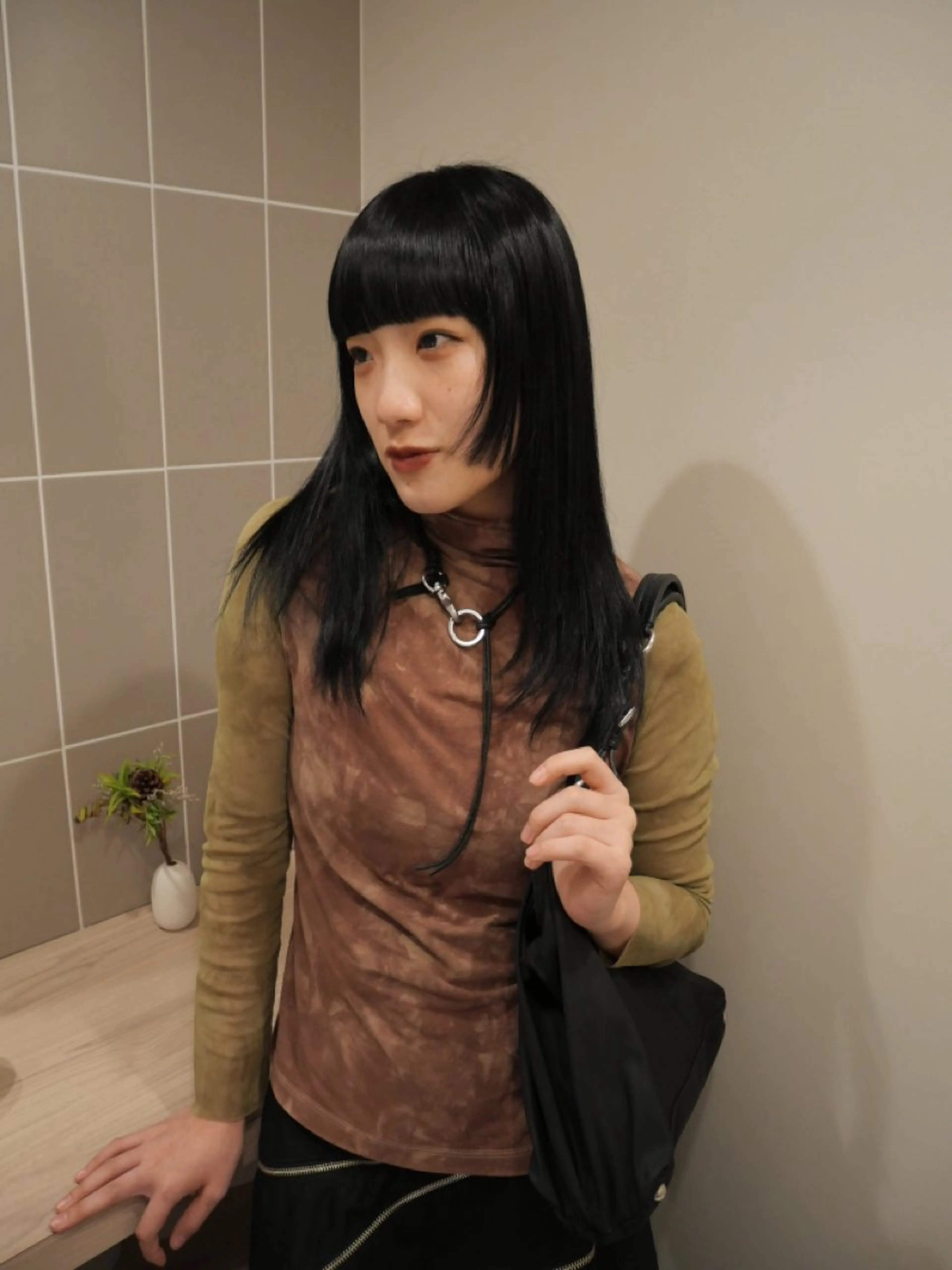 セミロング カットモデル FILMSりくのヘアスタイル