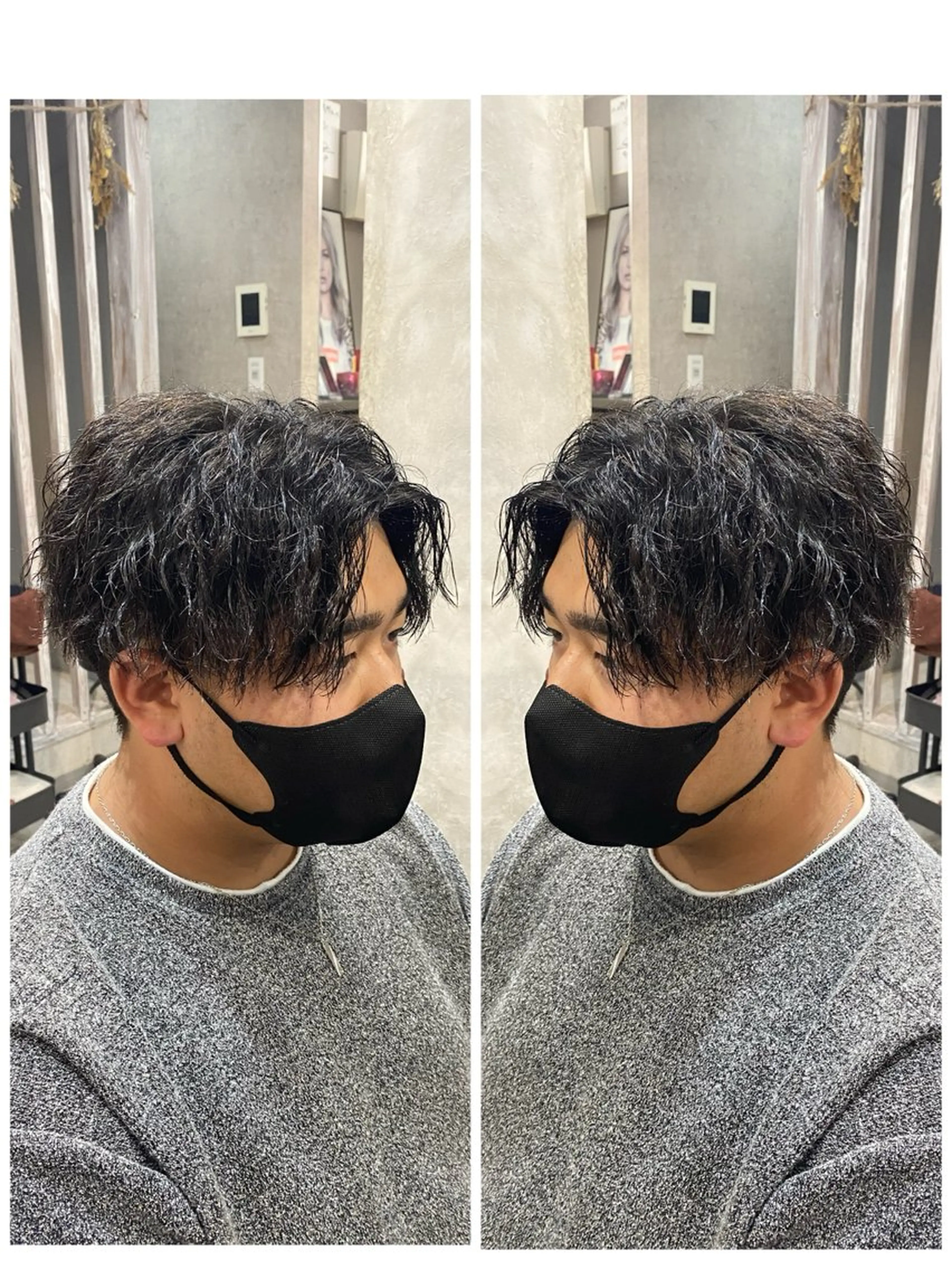 ショート パーマ メンズ メンズパーマ ツイストスパイラルパーマ スパイラルパーマ 🐉『メンズ美容師』 吉田龍星🐉のヘアスタイル