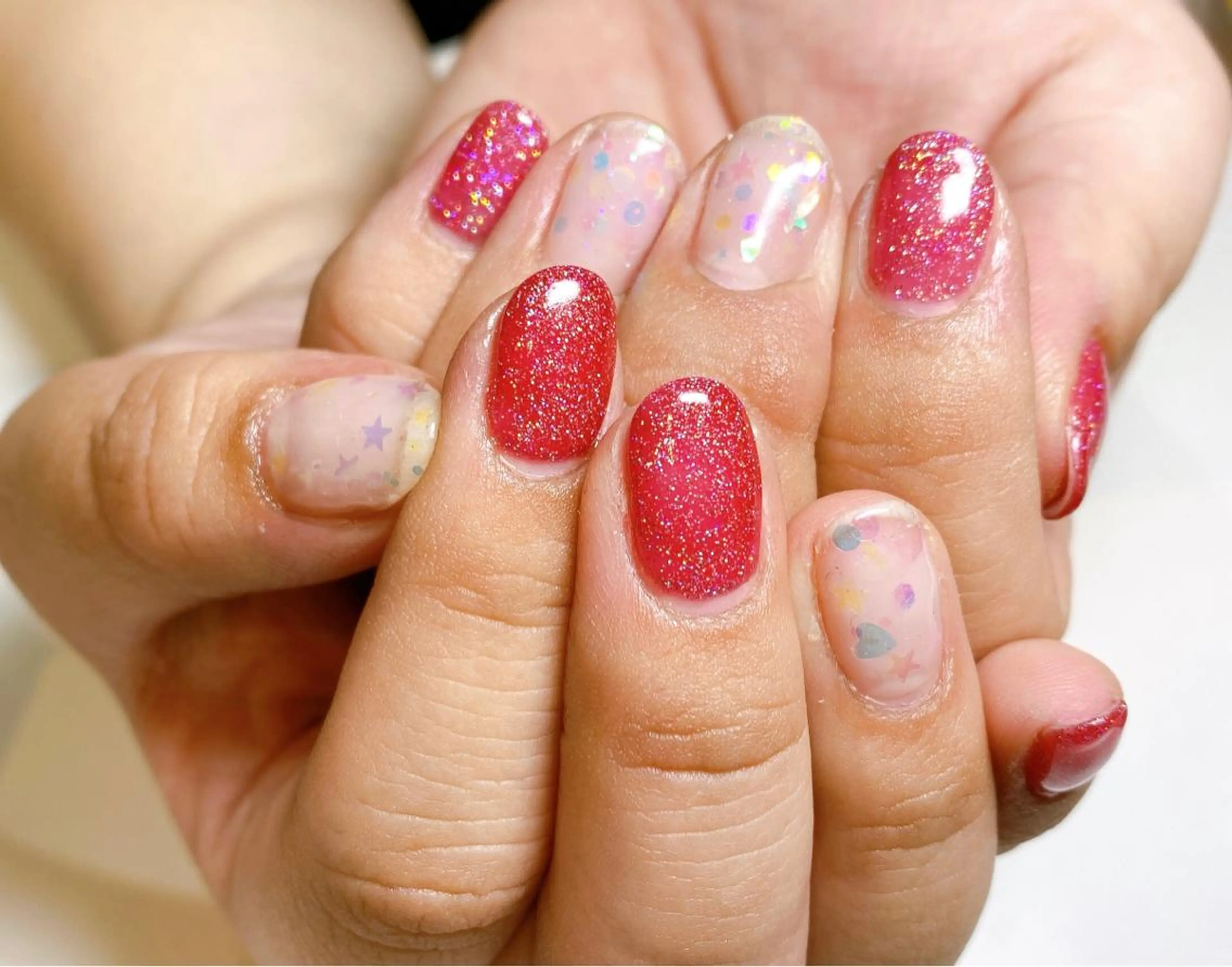 ネイル ホログラムネイル マットネイル EMTY所属・丸山 智香のネイルデザイン