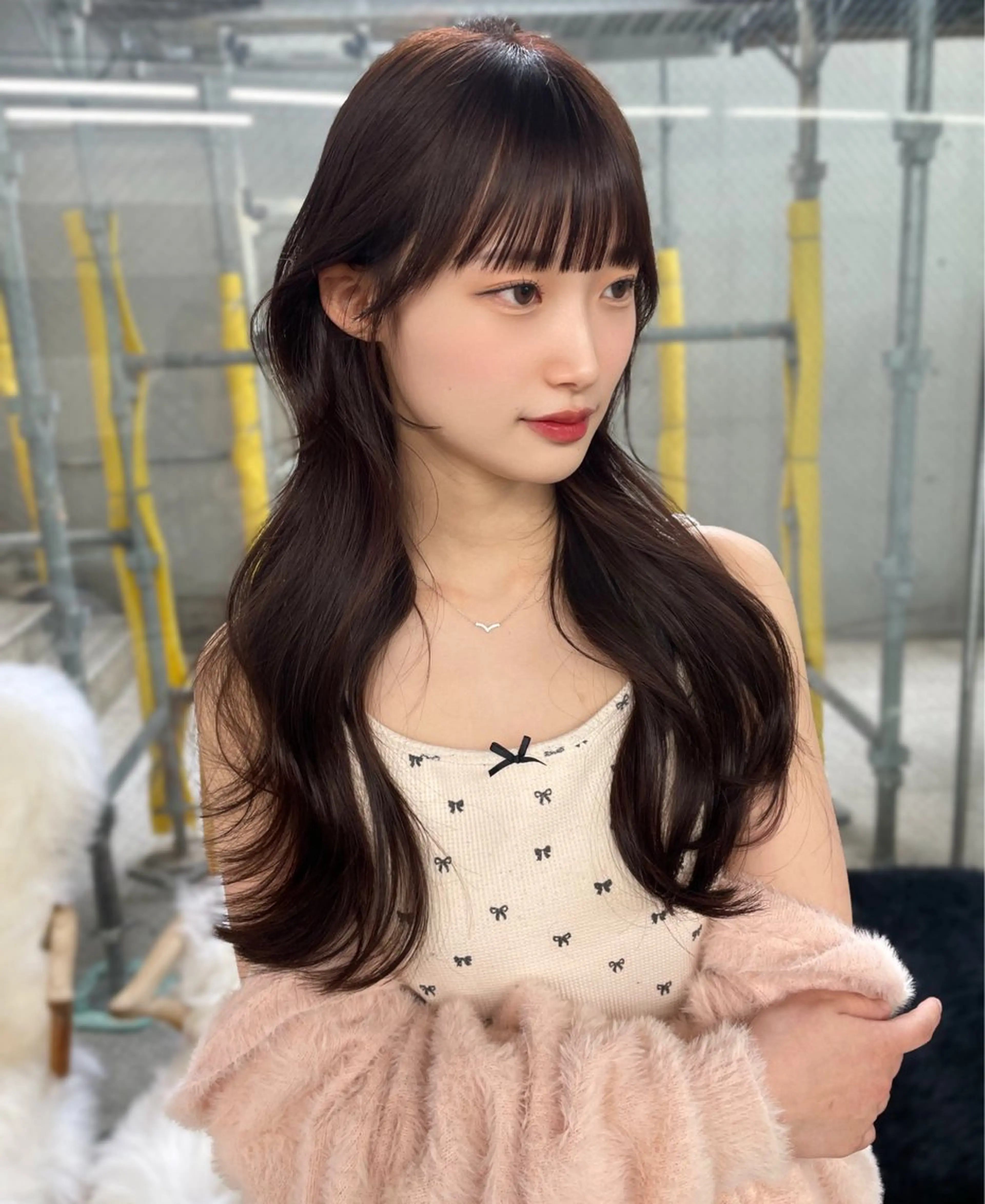 ロング カラー レイヤーカット/ 縮毛矯正/ミサキ💐のヘアスタイル