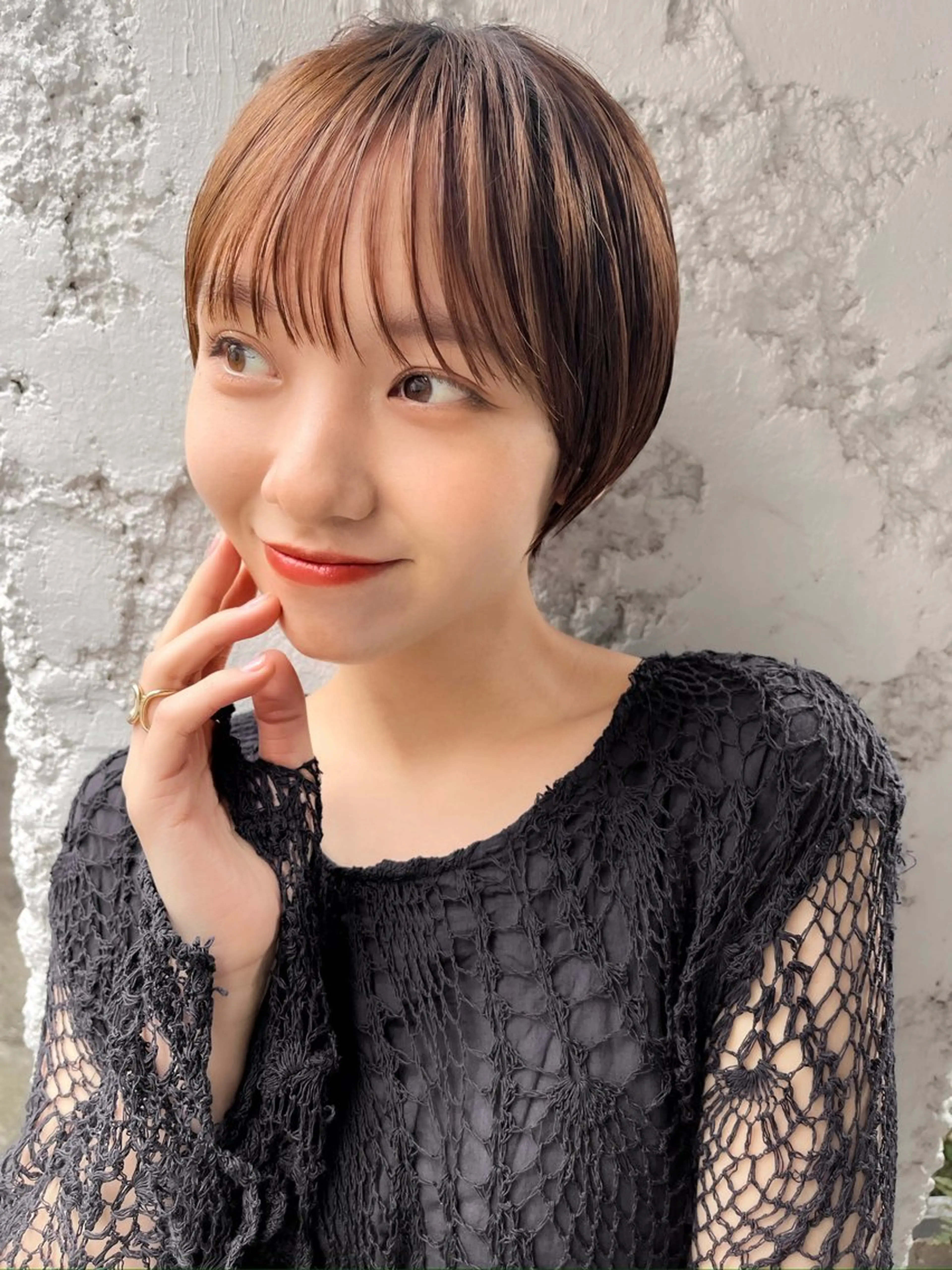 ショート カラー ハイライトカラー ハイライト ショートヘア特化 似合せが得意🤩のヘアスタイル