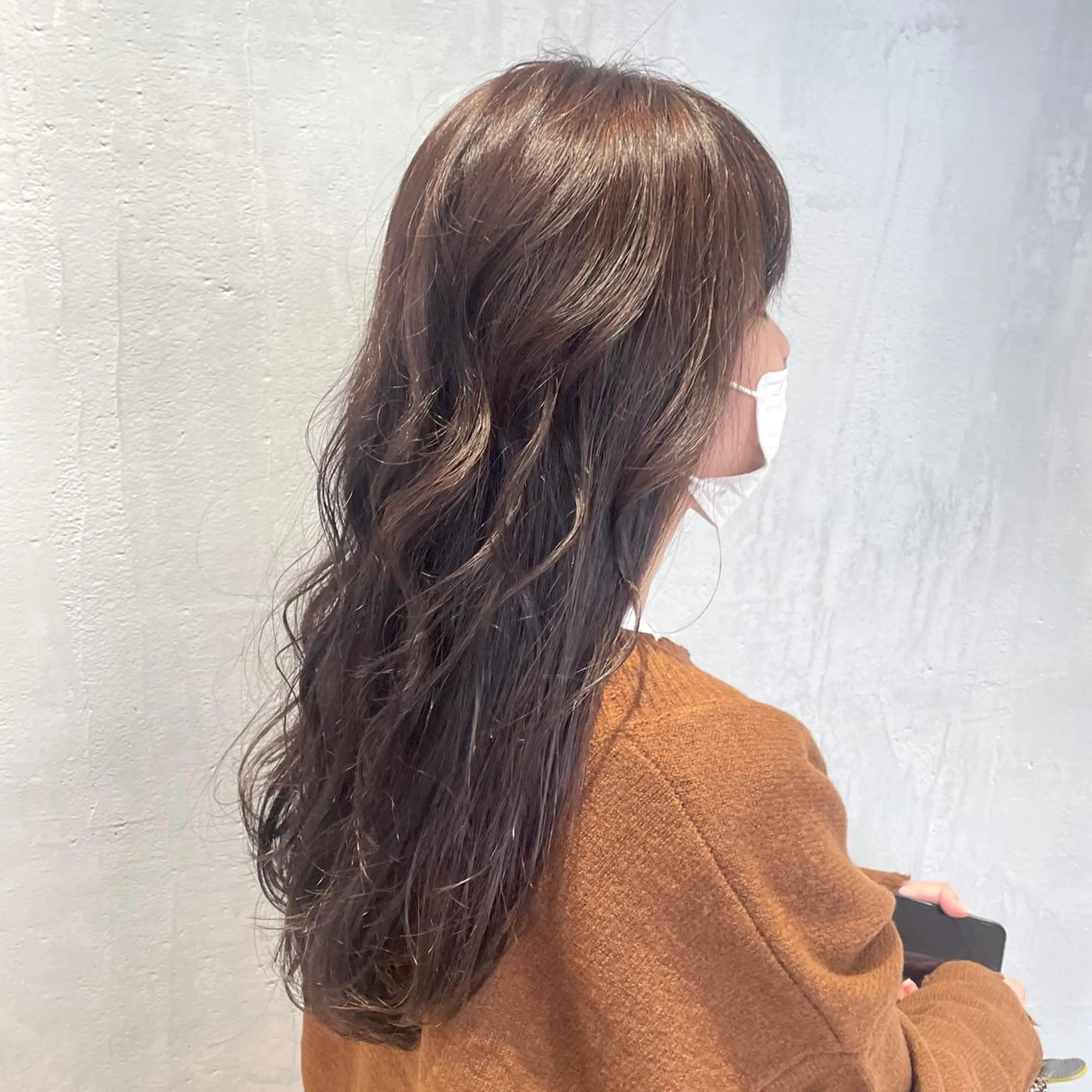 ロング カラー ハイライトカラー ハイライト ヘアカラー トリートメント DX SHARE SALON所属・matka白髪ぼかし 大人ヘア/KEIKOのヘアスタイル