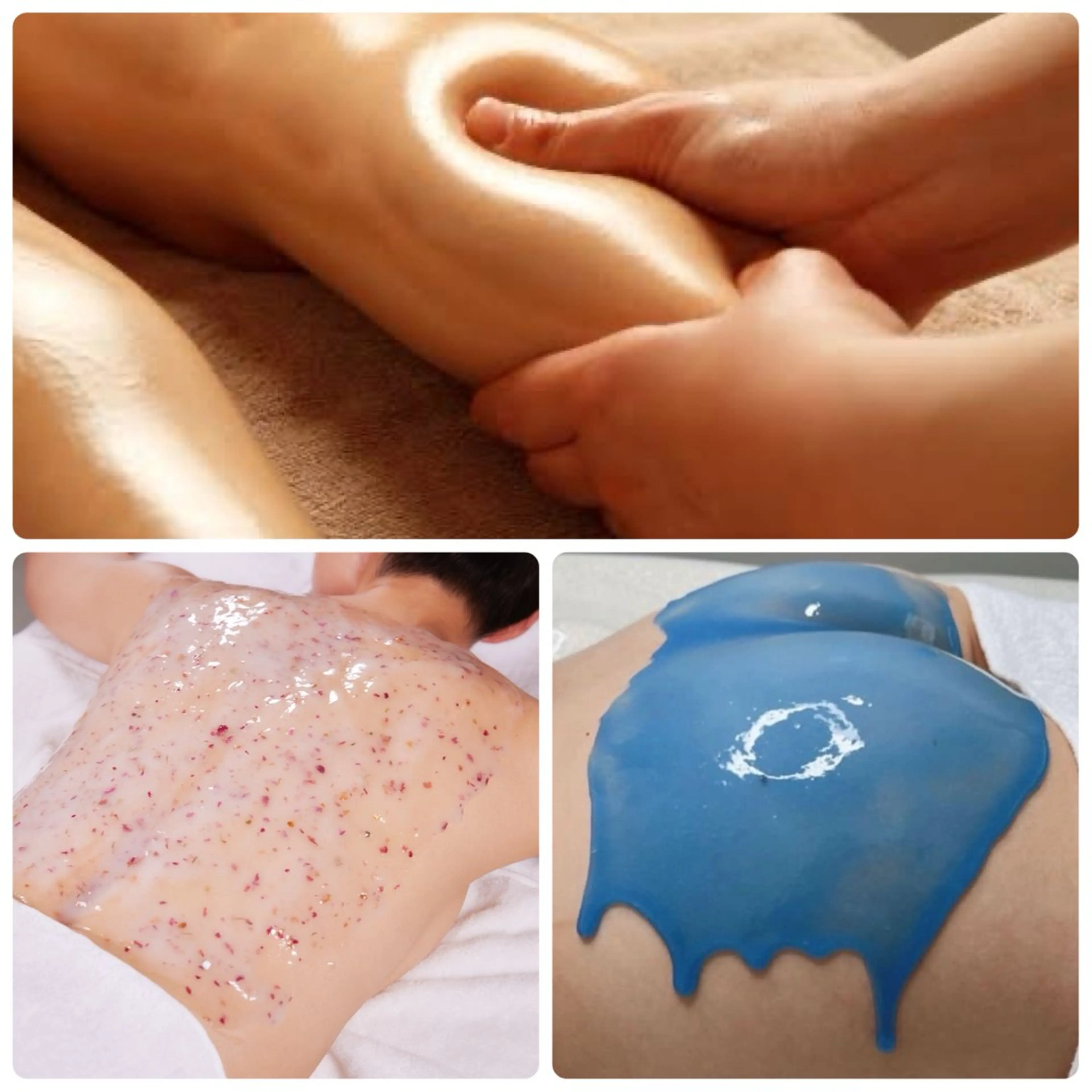 アロマリンパマッサージ半身３０分+選べるハイドロジェリーマスク【背中orヒップ】の写真